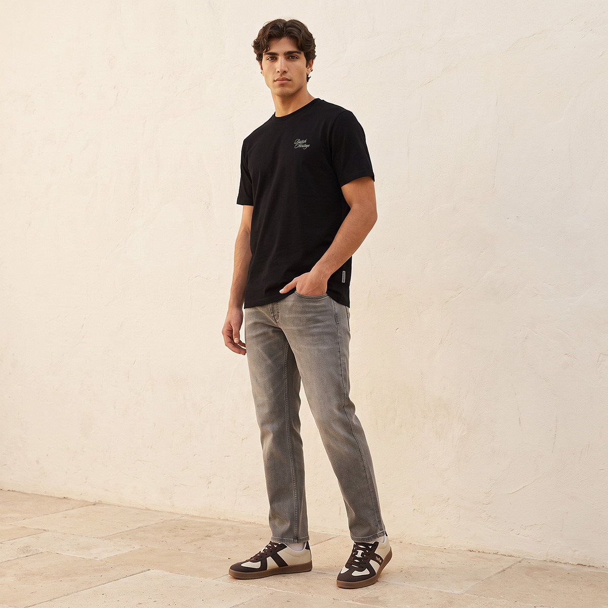 Lee Cooper Regular Fit Cotton Crew Neck T-shirt-men-clothing-tshirtsandpolos-tshirts-image-2