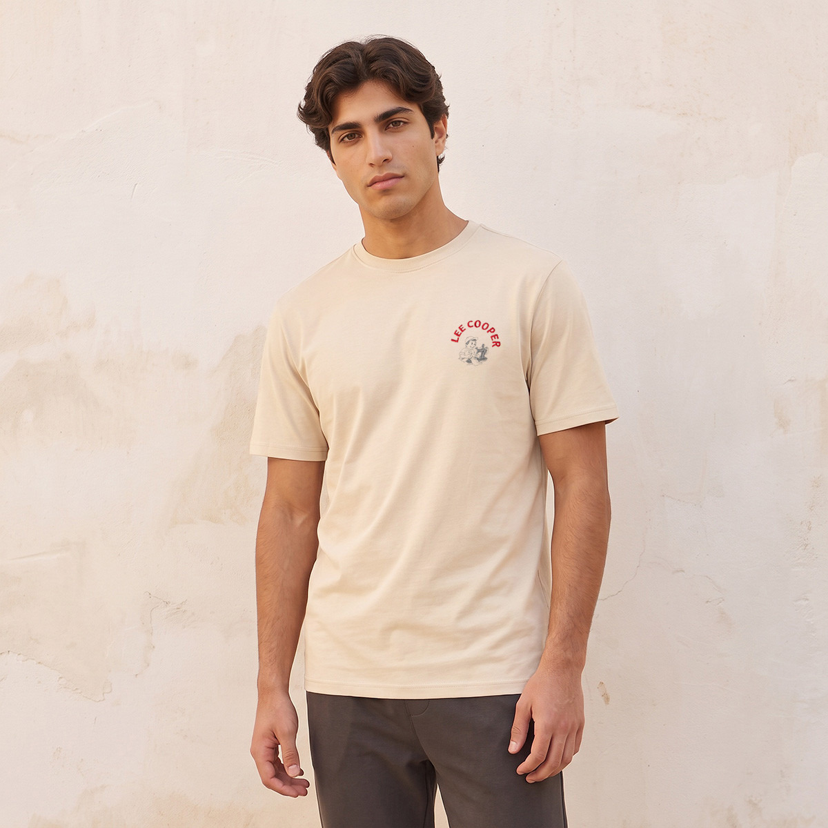 Lee Cooper Cotton Crew Neck T-shirt-men-clothing-tshirtsandpolos-tshirts-image-3