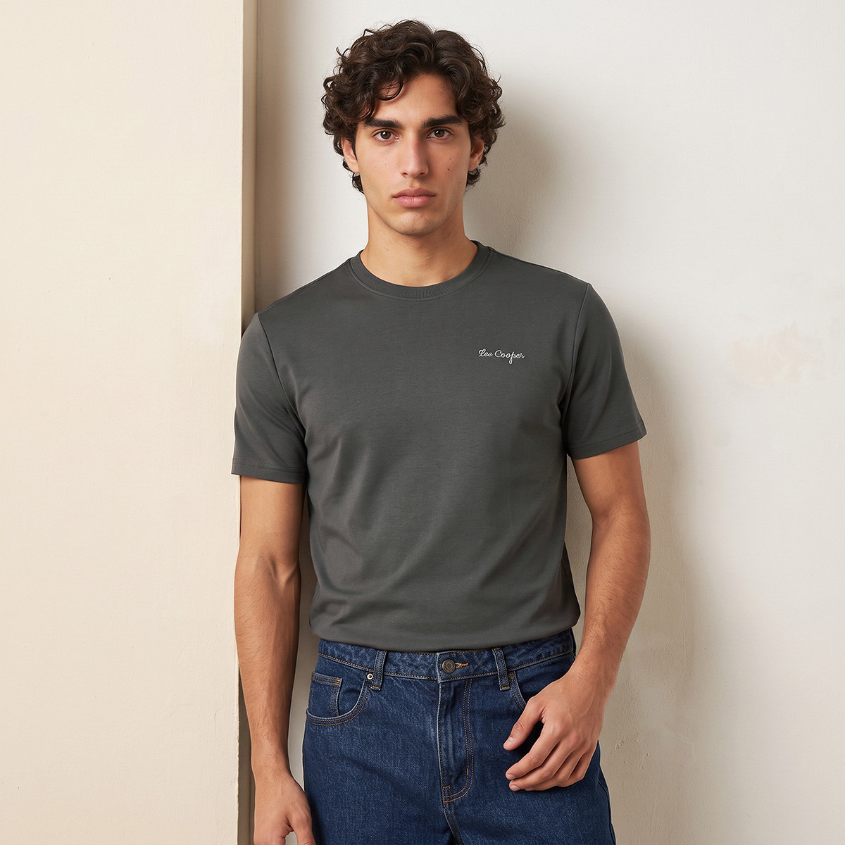 Lee Cooper Cotton Crew Neck T-shirt-men-clothing-tshirtsandpolos-tshirts-image-3