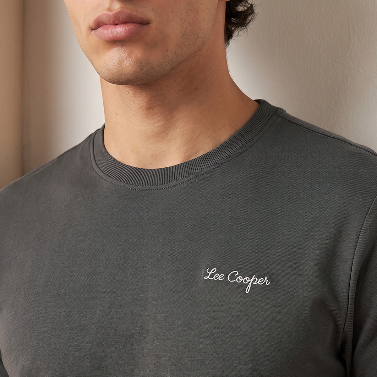 Lee Cooper Cotton Crew Neck T-shirt-men-clothing-tshirtsandpolos-tshirts-image-5