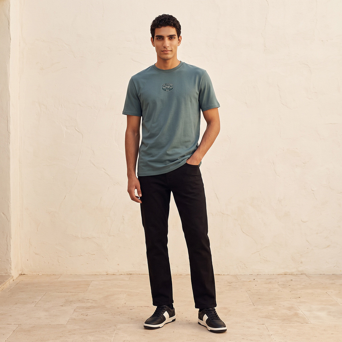 Lee Cooper Cotton Crew Neck T-shirt-men-clothing-tshirtsandpolos-tshirts-image-2
