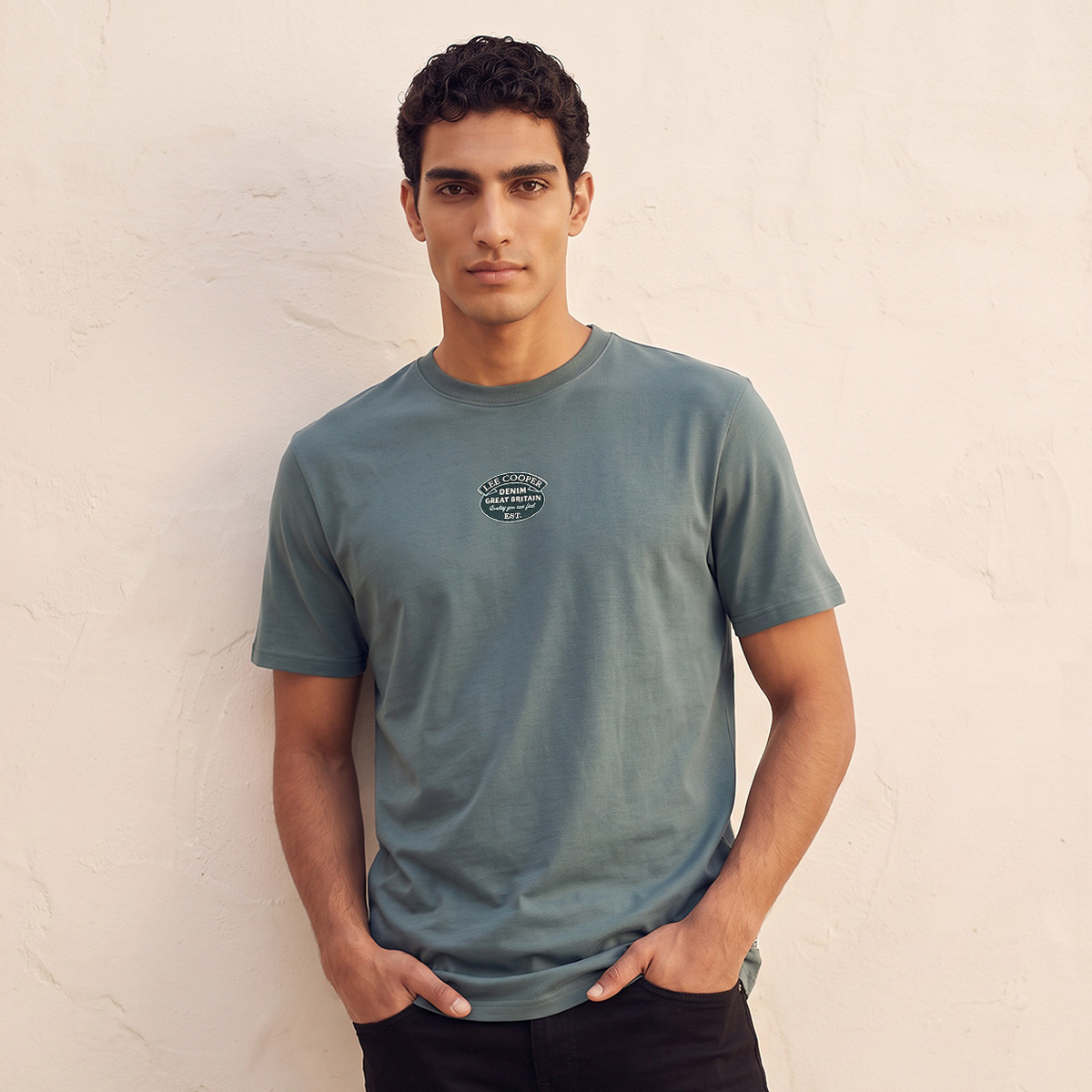 Lee Cooper Cotton Crew Neck T-shirt-men-clothing-tshirtsandpolos-tshirts-image-3