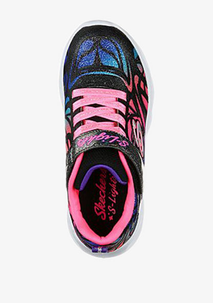 Skechers Girls' Sneakers with Hook and Loop Closure - S-LIGHTS TWISTY BRIGHTS-Girl%27s Sneakers-image-3