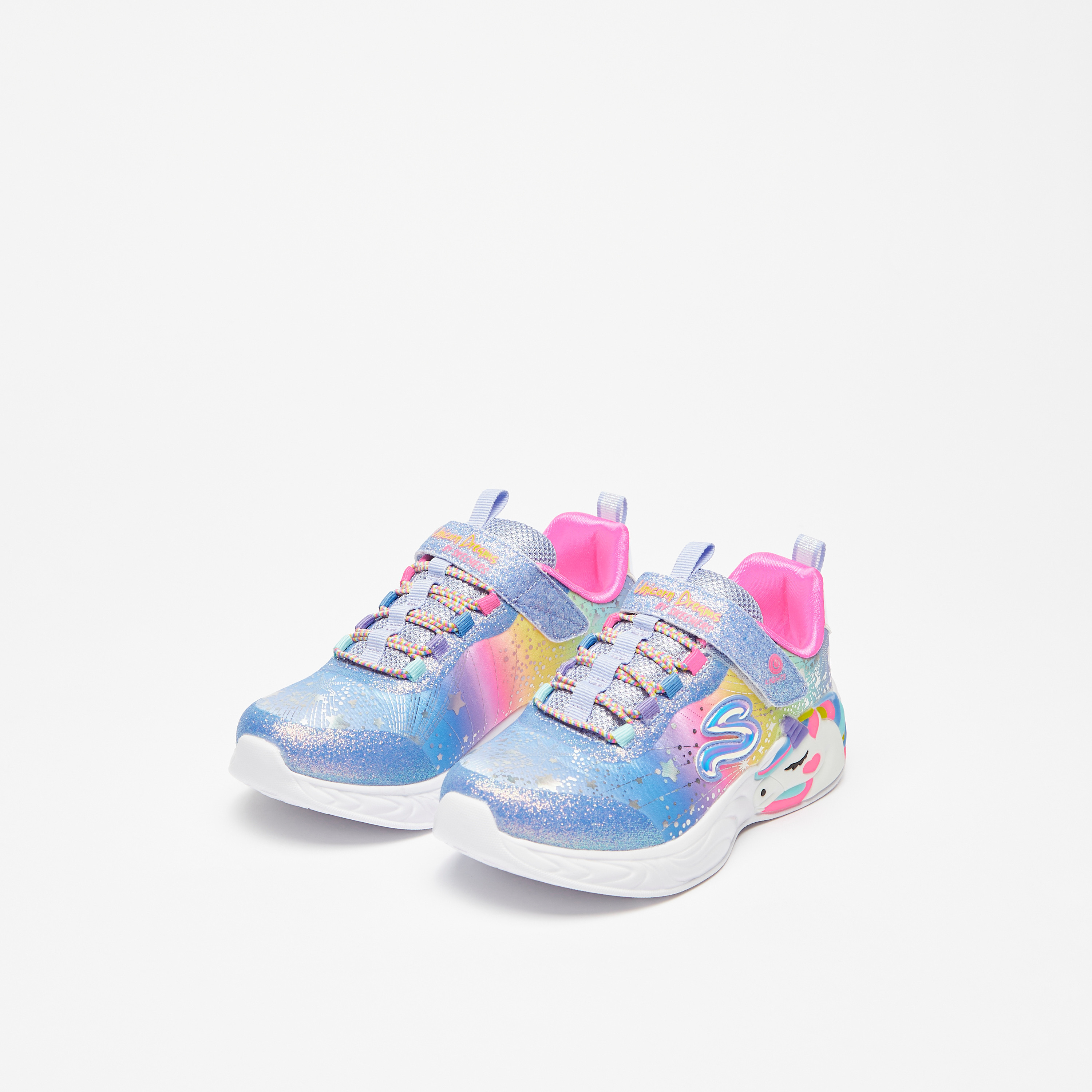 حذاء سنيكرز يونيكورن دريمز للبنات من إسفنج ميموري فوم من سكيتشرز | 302311L-girls-shoes-sneakers-image-1