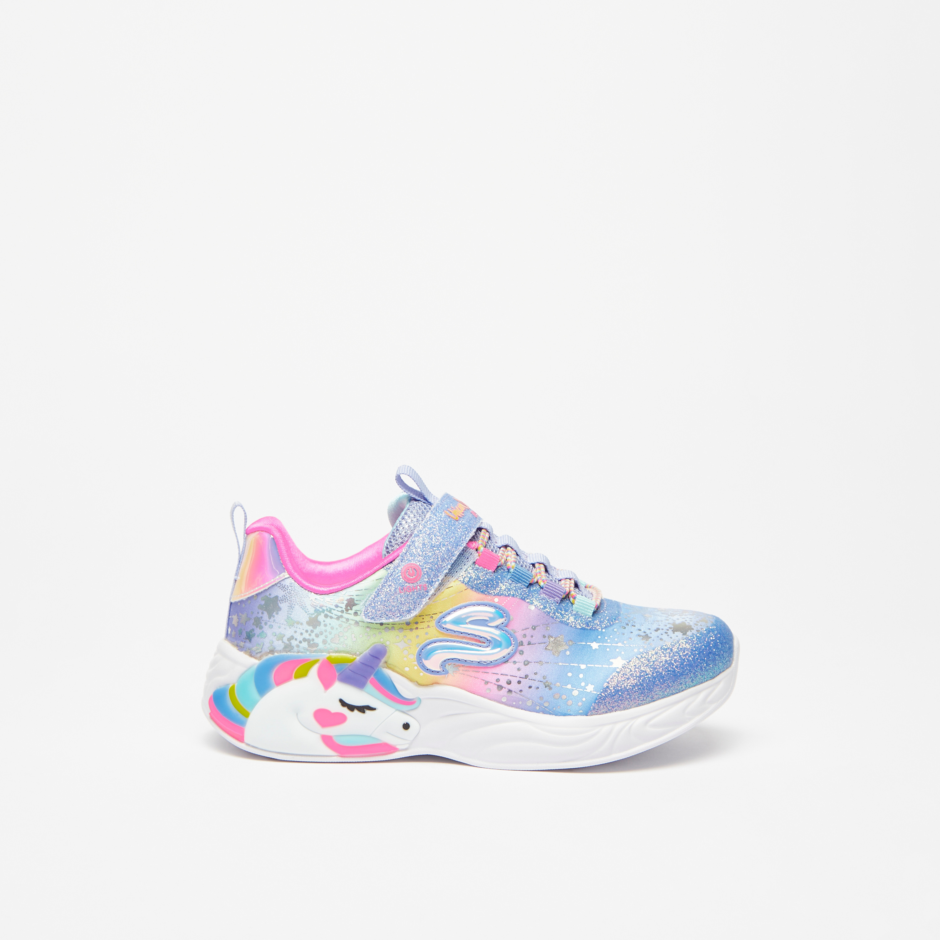 حذاء سنيكرز يونيكورن دريمز للبنات من إسفنج ميموري فوم من سكيتشرز | 302311L-girls-shoes-sneakers-image-2