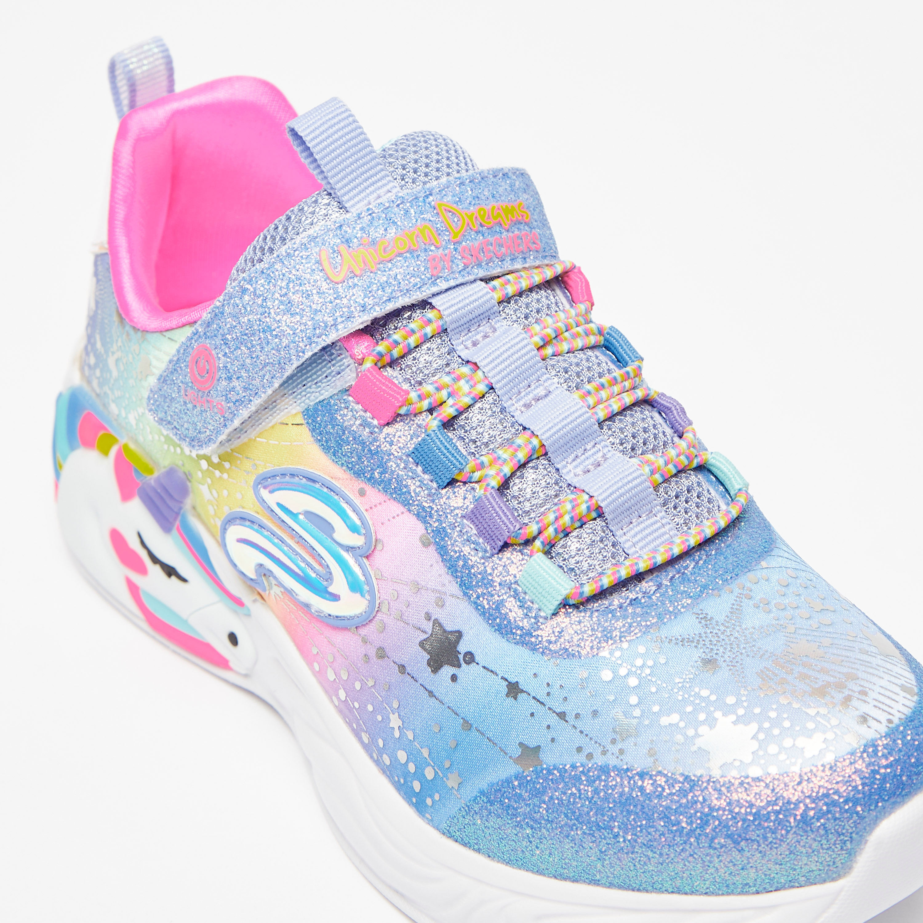 حذاء سنيكرز يونيكورن دريمز للبنات من إسفنج ميموري فوم من سكيتشرز | 302311L-girls-shoes-sneakers-image-5