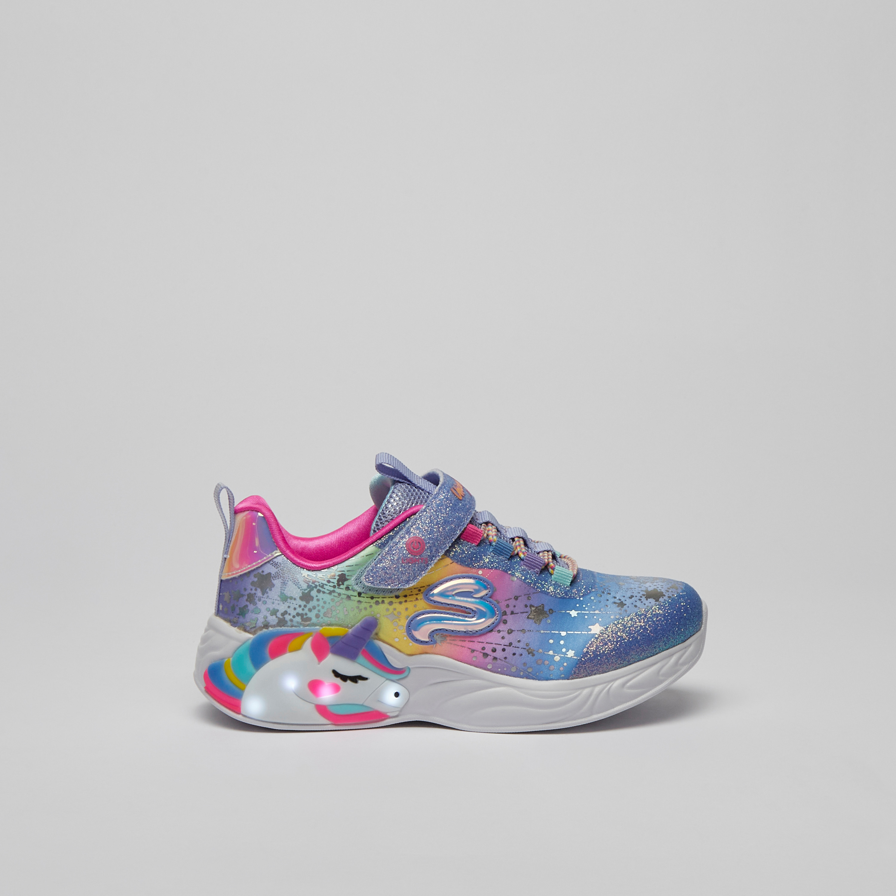 حذاء سنيكرز يونيكورن دريمز للبنات من إسفنج ميموري فوم من سكيتشرز | 302311L-girls-shoes-sneakers-image-6