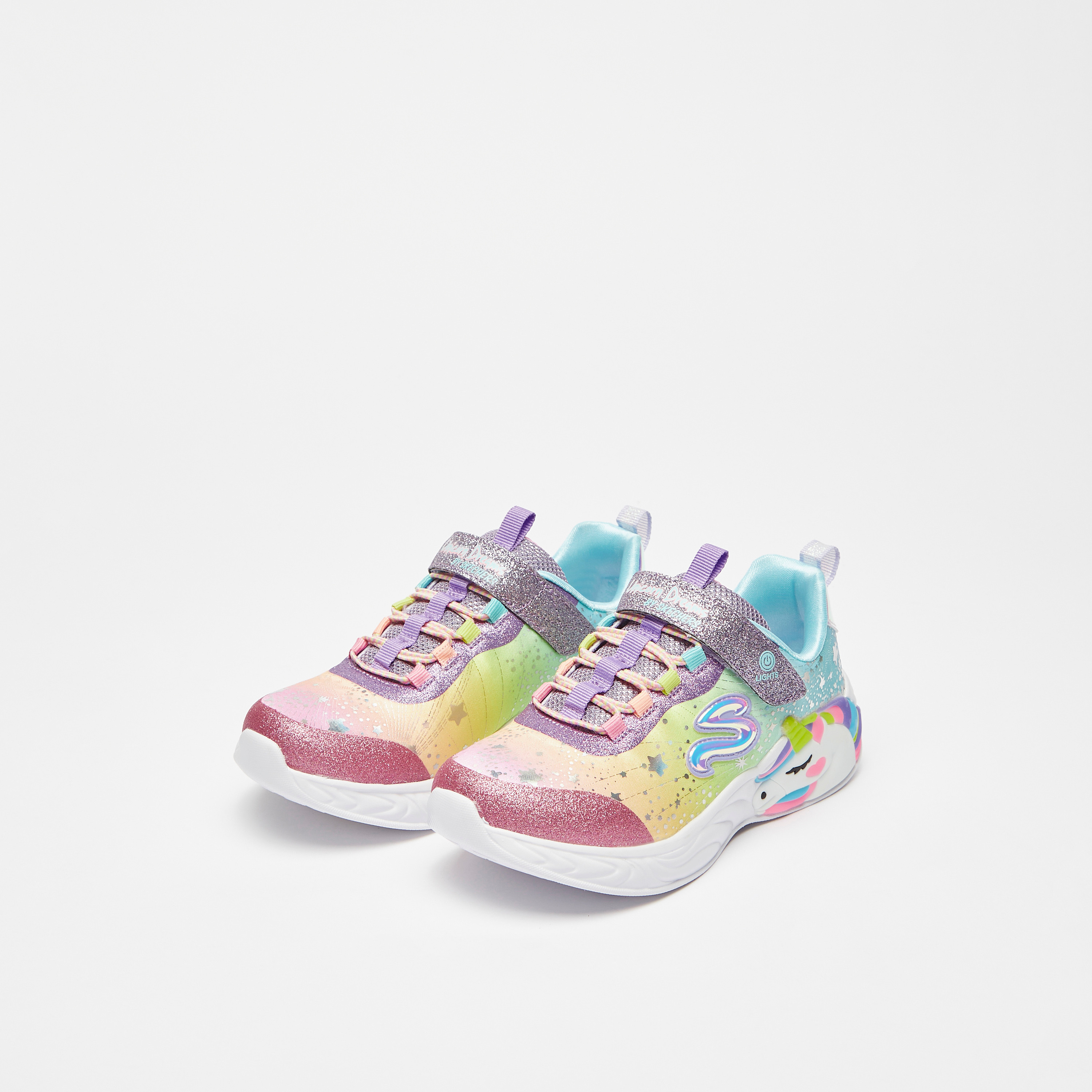 حذاء سنيكرز يونيكورن دريمز للبنات من إسفنج ميموري فوم من سكيتشرز | 302311L-girls-shoes-sneakers-image-7