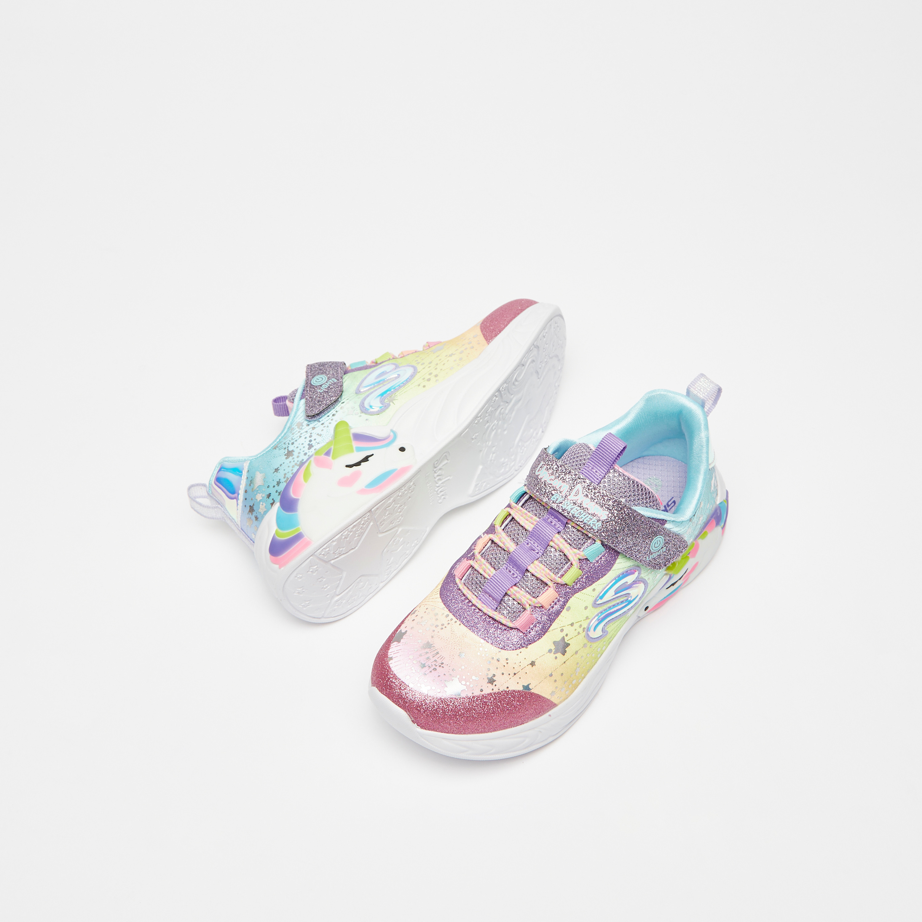 حذاء سنيكرز يونيكورن دريمز للبنات من إسفنج ميموري فوم من سكيتشرز | 302311L-girls-shoes-sneakers-image-10