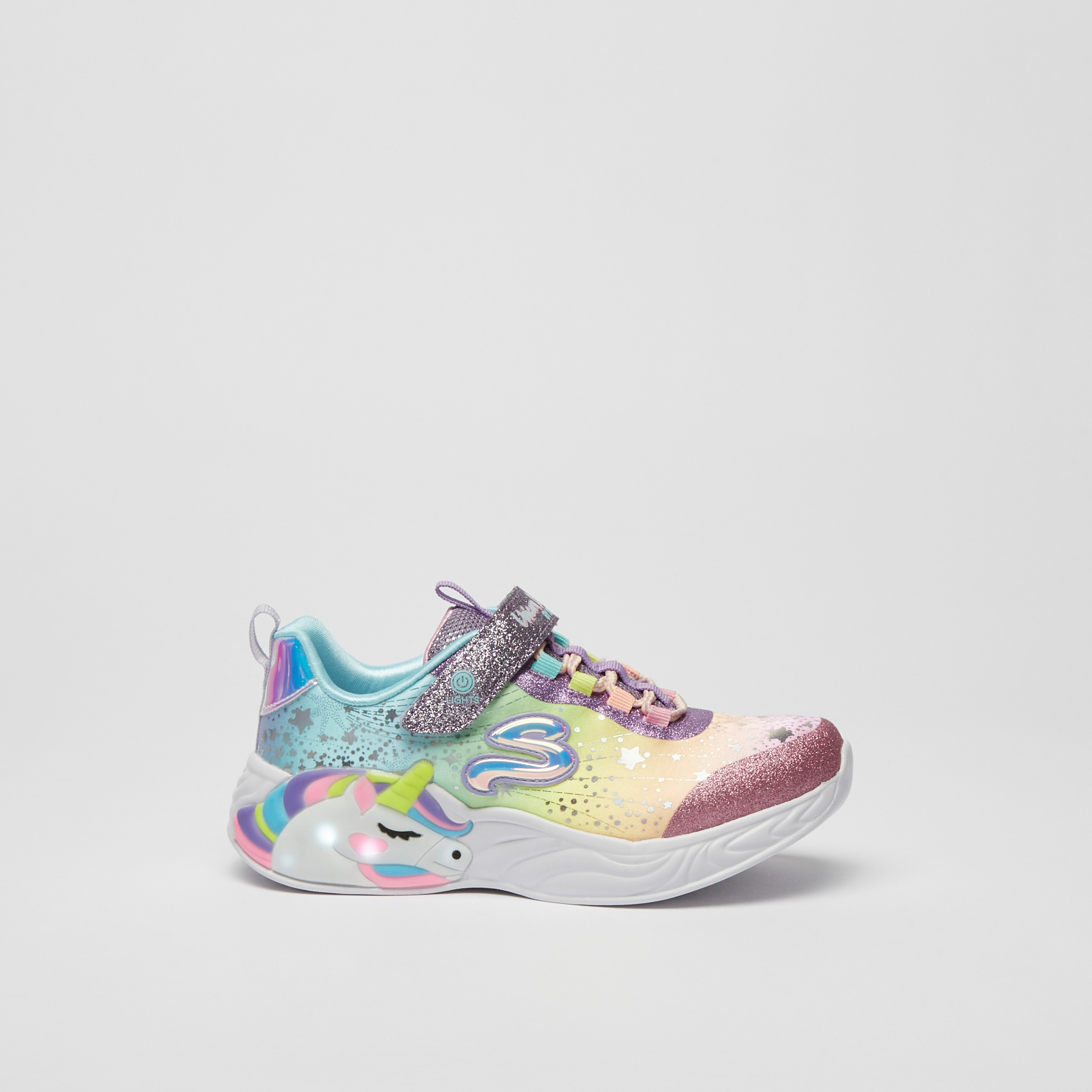 حذاء سنيكرز يونيكورن دريمز للبنات من إسفنج ميموري فوم من سكيتشرز | 302311L-girls-shoes-sneakers-image-12