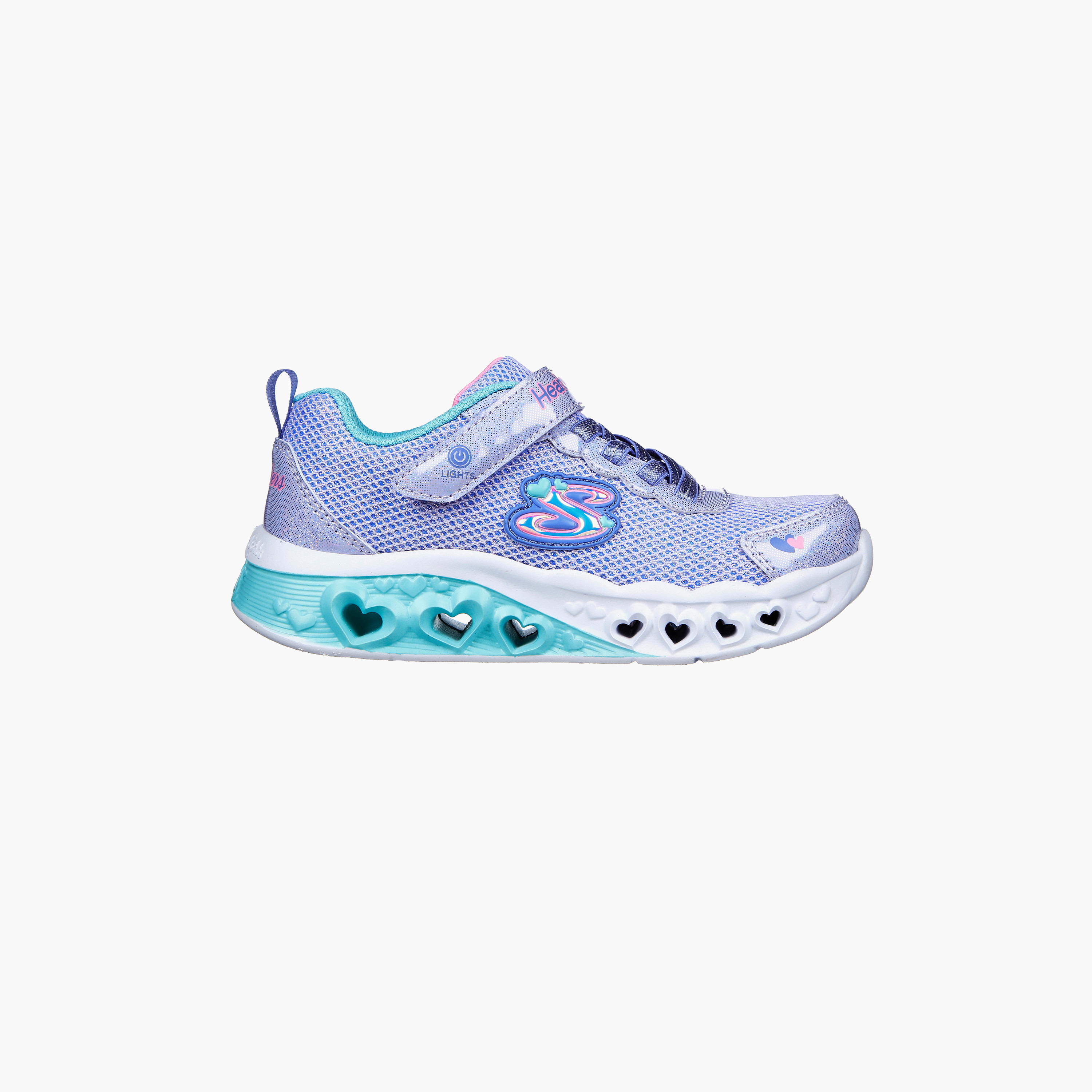 Skechers Flutter Heart Lights Kids Sneakers | 302317L-girls-shoes-sneakers-image-2