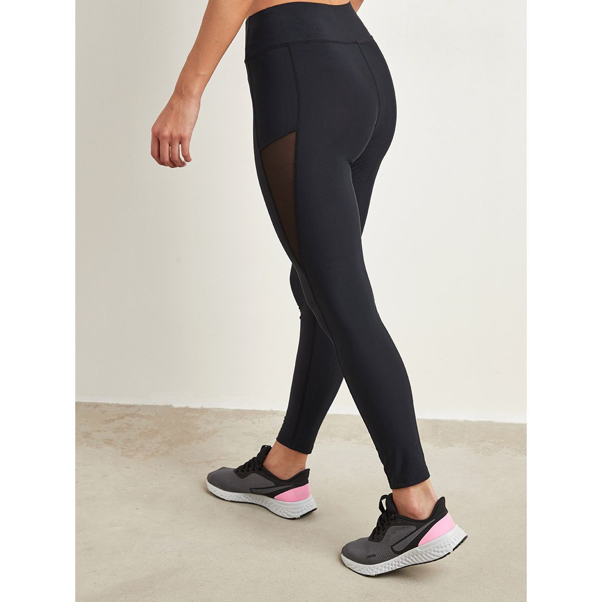 Styli Mesh Side Panel Active Leggings-women-clothing-bottoms-leggings-image-4