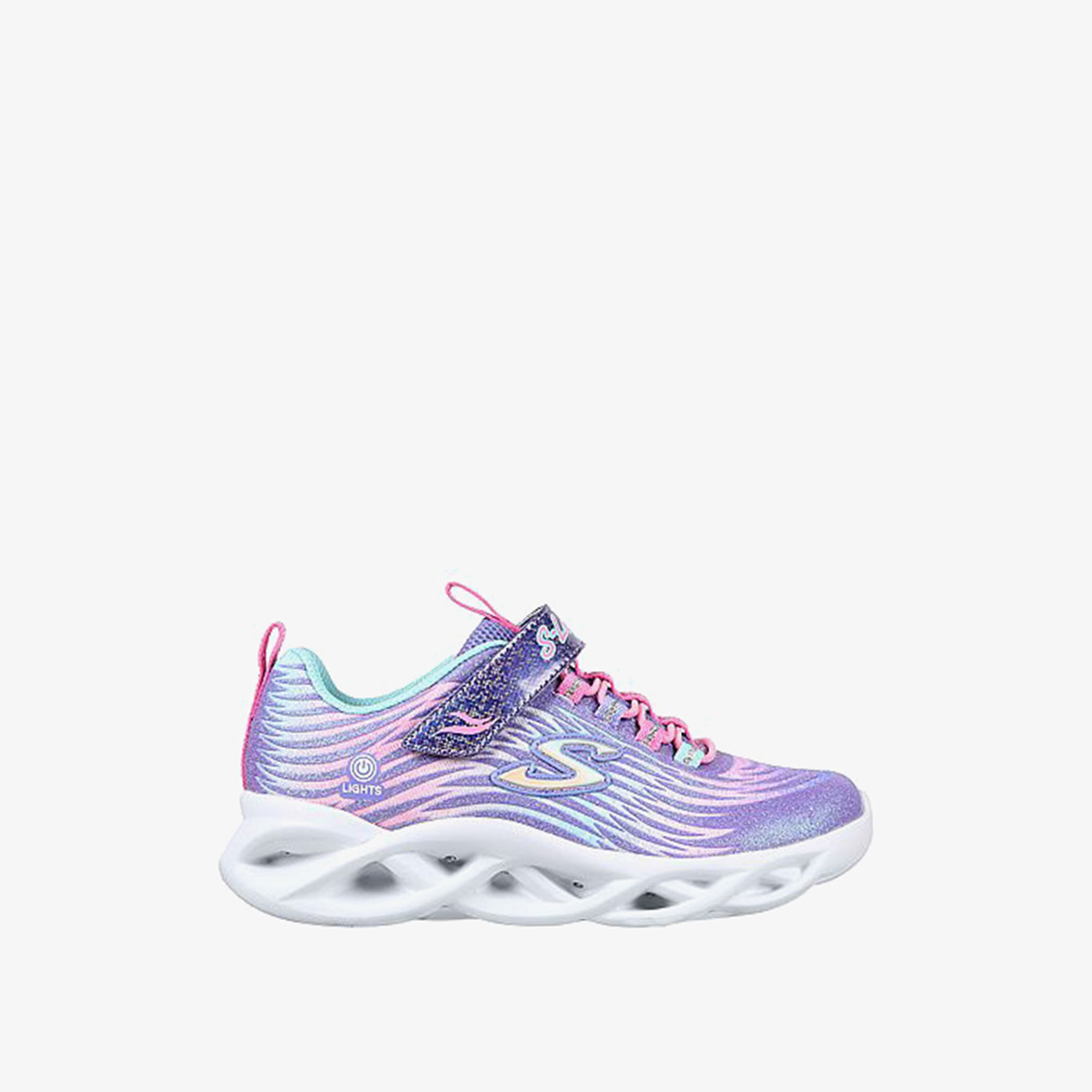 حذاء تدريب تويستي برايتس مستيكال بليس بإضاءة وشريط لاصق للبنات من سكتشرز-girls-shoes-sneakers-image-2