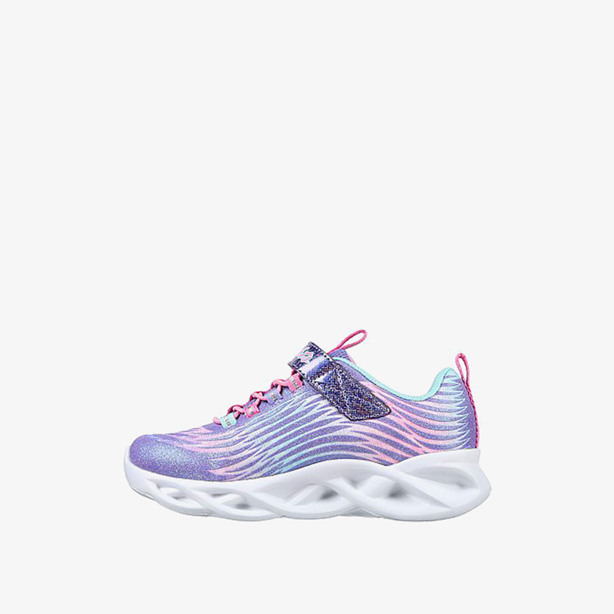 حذاء تدريب تويستي برايتس مستيكال بليس بإضاءة وشريط لاصق للبنات من سكتشرز-girls-shoes-sneakers-image-3