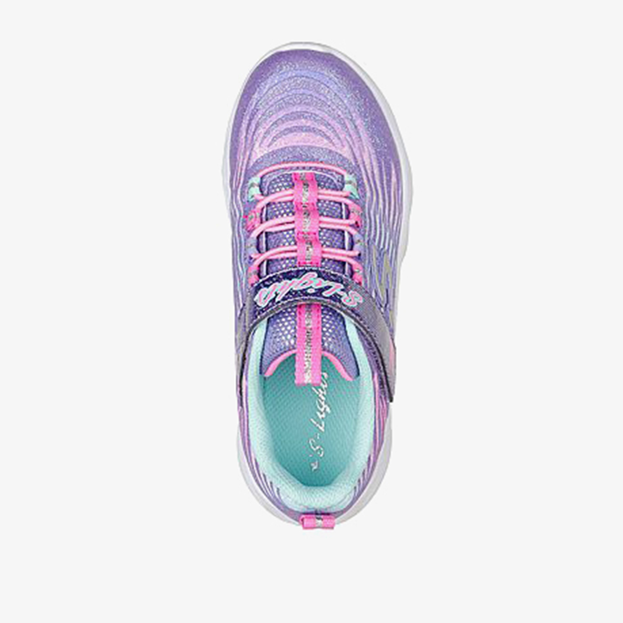 حذاء تدريب تويستي برايتس مستيكال بليس بإضاءة وشريط لاصق للبنات من سكتشرز-girls-shoes-sneakers-image-4