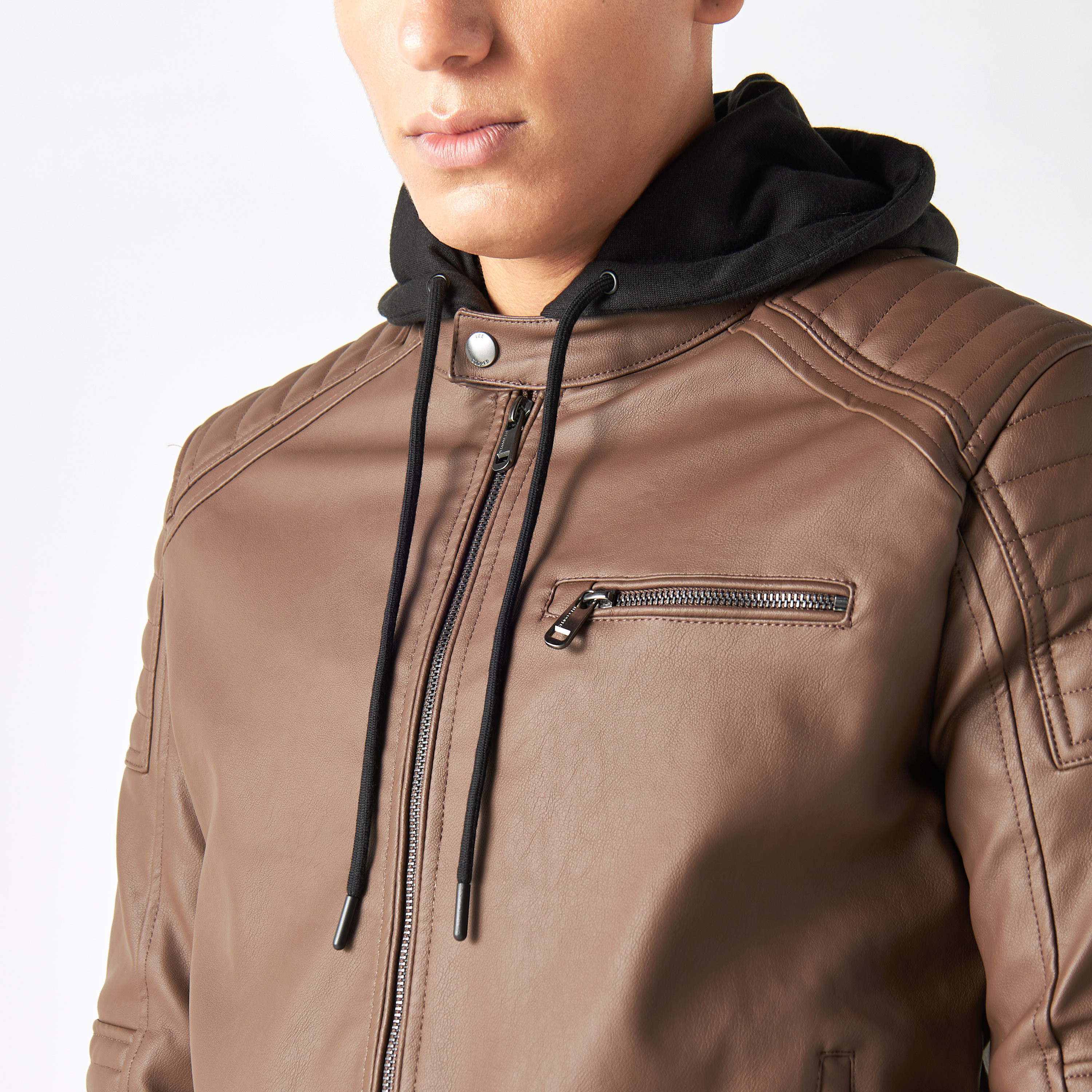 Lee cooper aop long textured outlet jacket