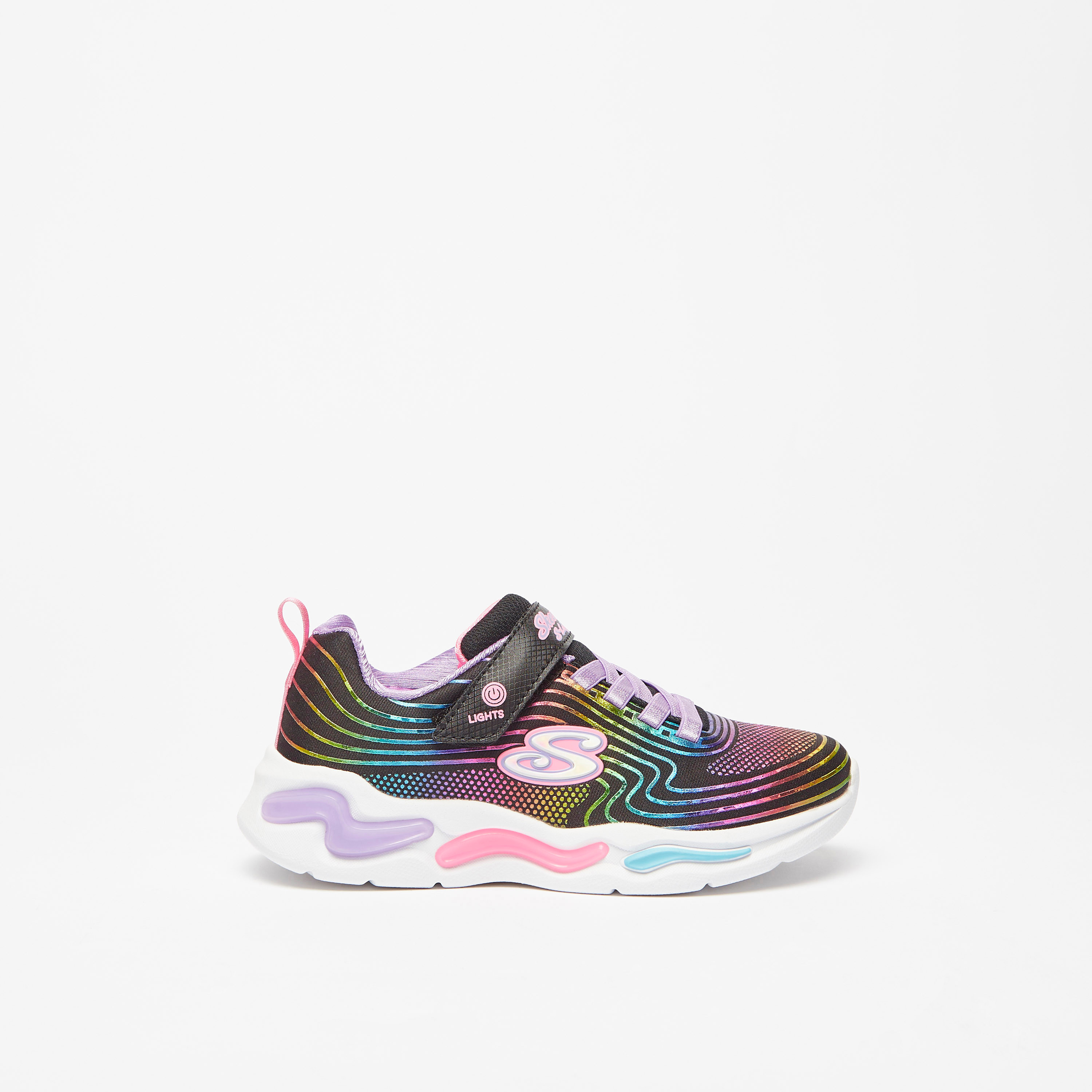 Buy Skechers Wavy Beams Girls Sneakers 302338L Online for Girls Centrepoint UAE