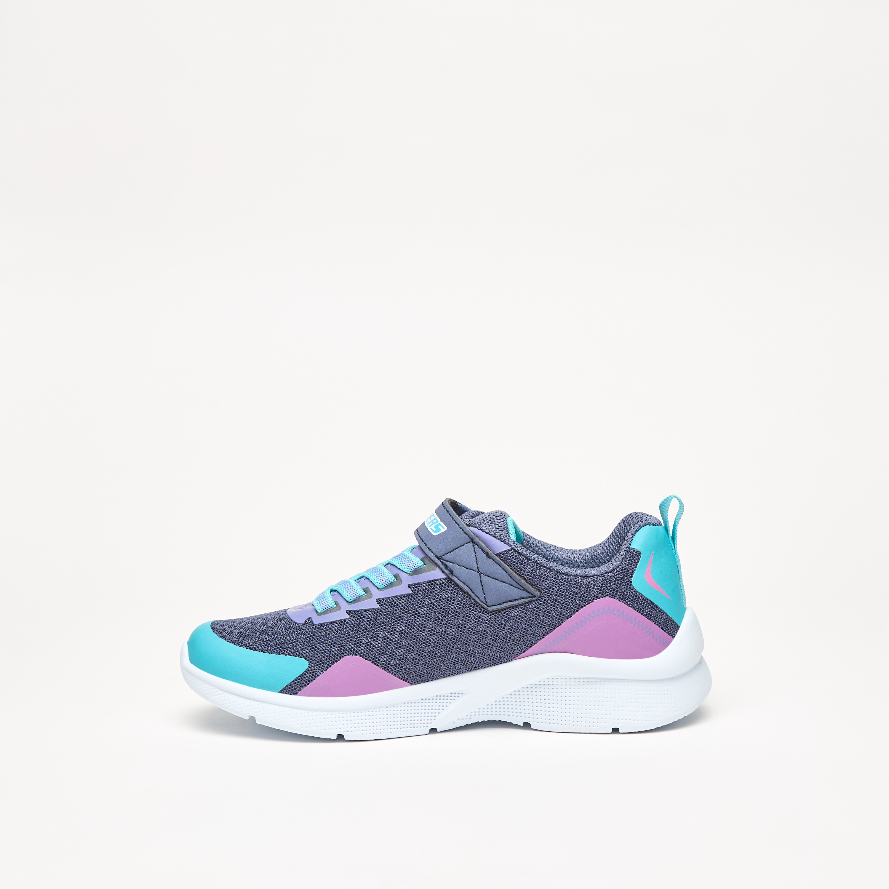 سكيتشرز حذاء رياضي مايكروسكوبيك ميموري فوم كاحل منخفض للبنات 302348L-CCMT | OE-girls-shoes-sneakers-image-3