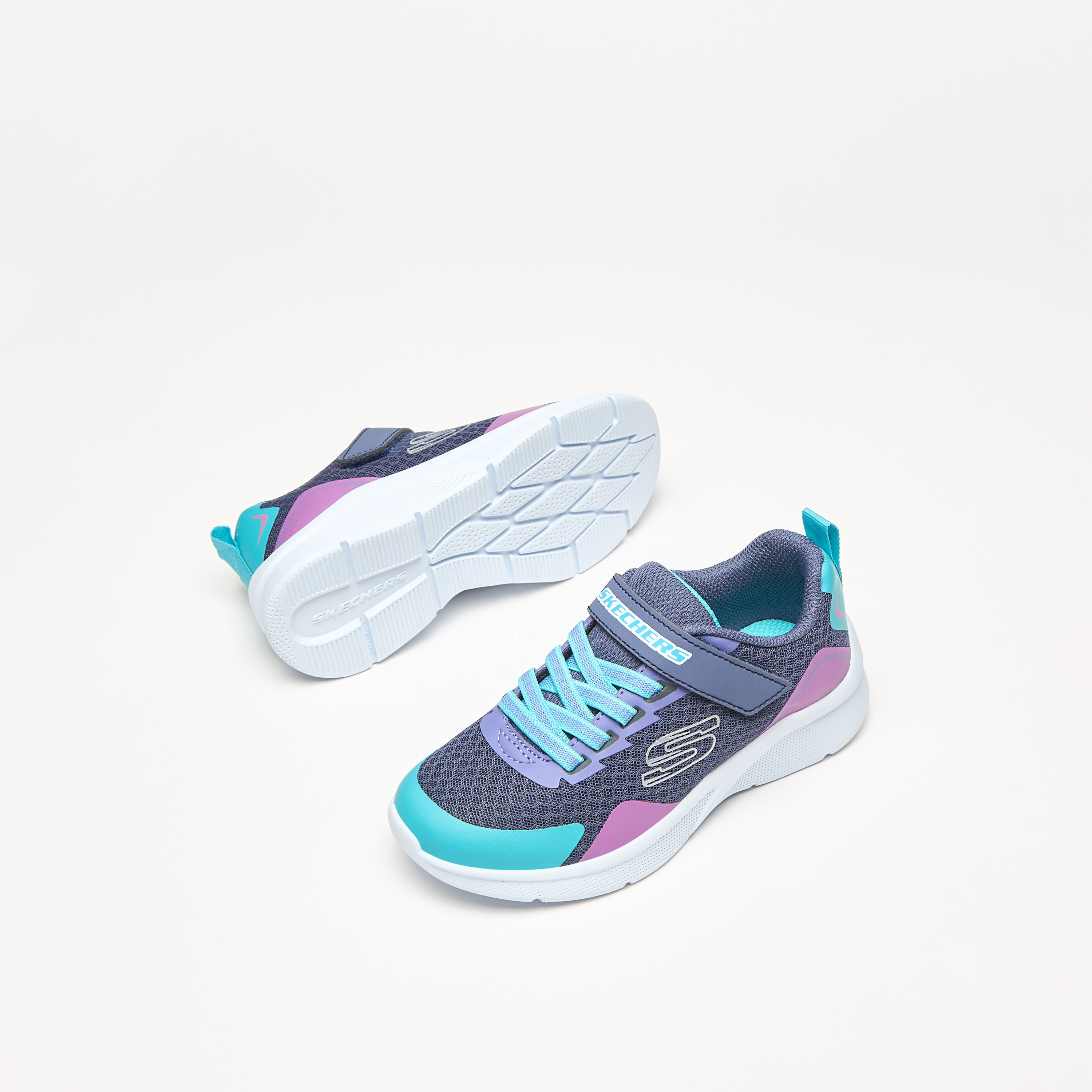 Skechers Microspec Girls Memory Foam Low Ankle Sneakers 302348L-CCMT | OE-girls-shoes-sneakers-image-6