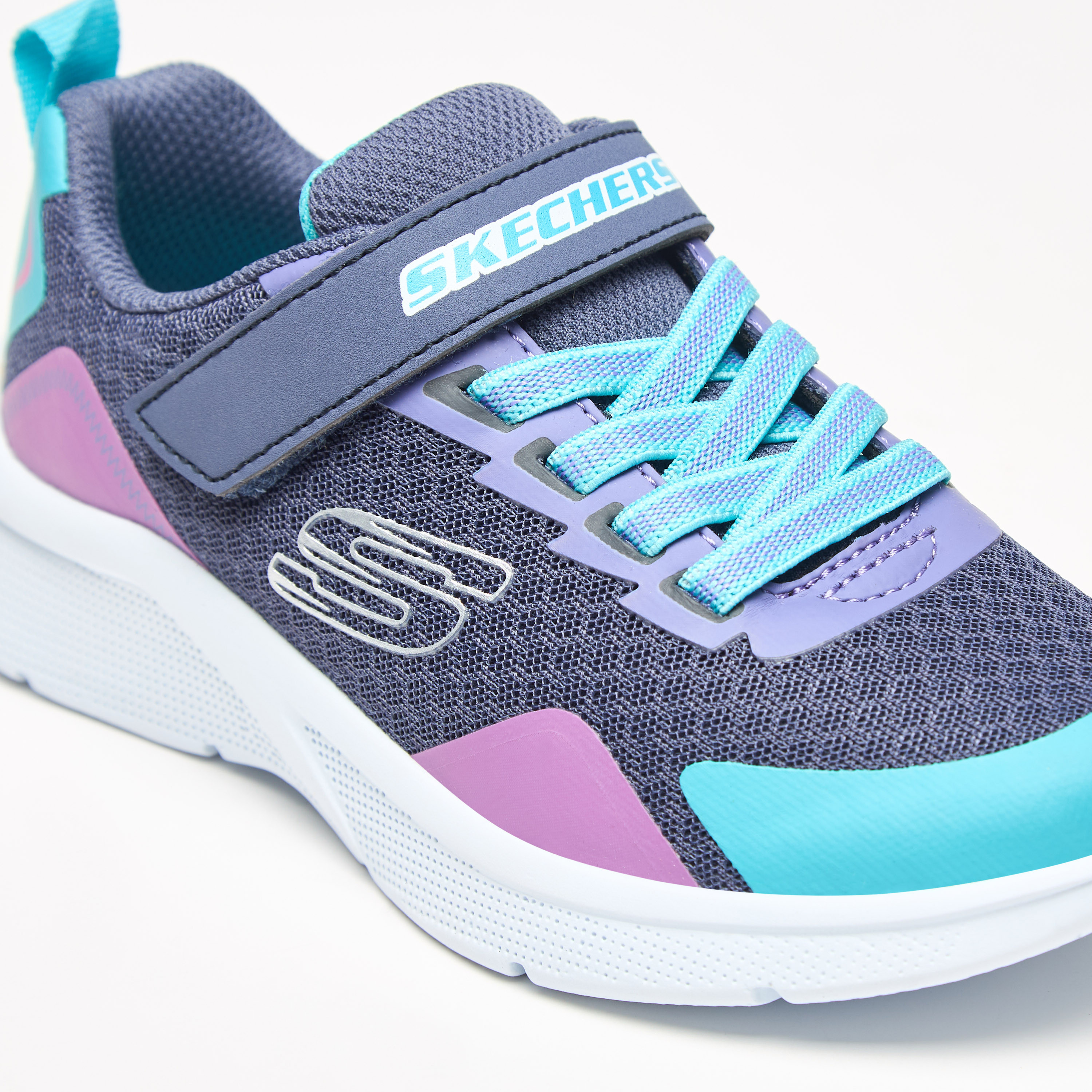 سكيتشرز حذاء رياضي مايكروسكوبيك ميموري فوم كاحل منخفض للبنات 302348L-CCMT | OE-girls-shoes-sneakers-image-7
