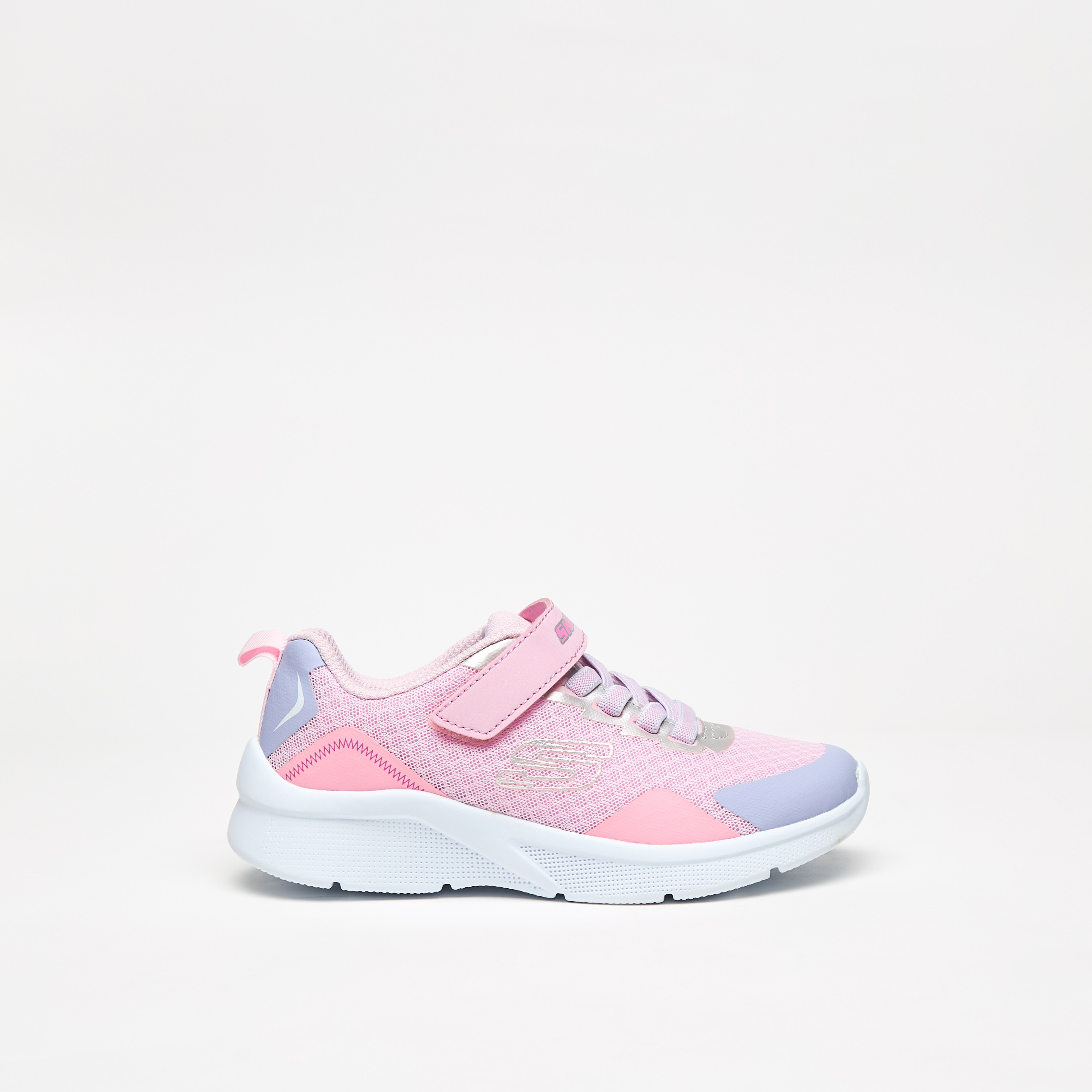 سكيتشرز حذاء رياضي مايكروسكوبيك ميموري فوم كاحل منخفض للبنات 302348L-CCMT | OE-girls-shoes-sneakers-image-12