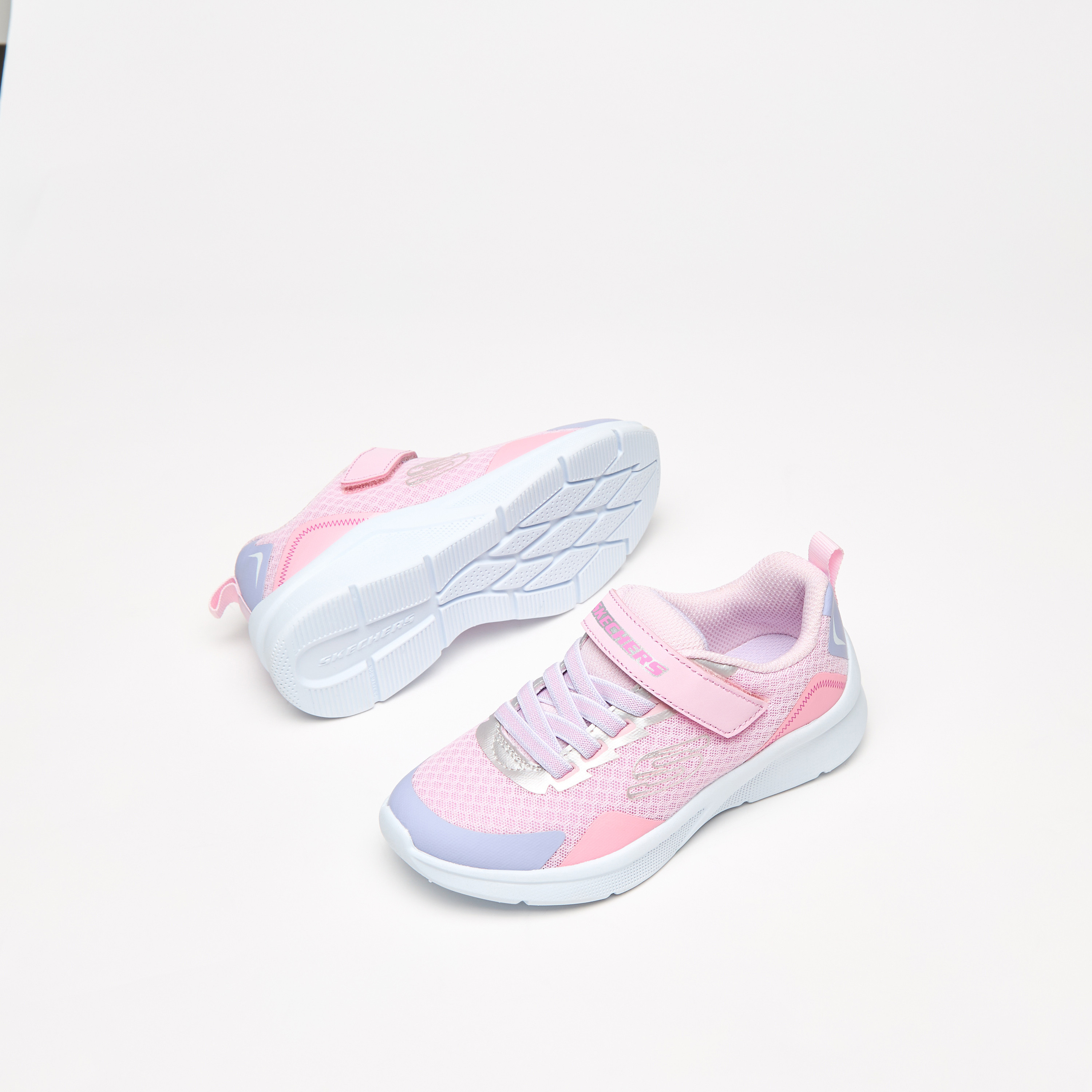 سكيتشرز حذاء رياضي مايكروسكوبيك ميموري فوم كاحل منخفض للبنات 302348L-CCMT | OE-girls-shoes-sneakers-image-14