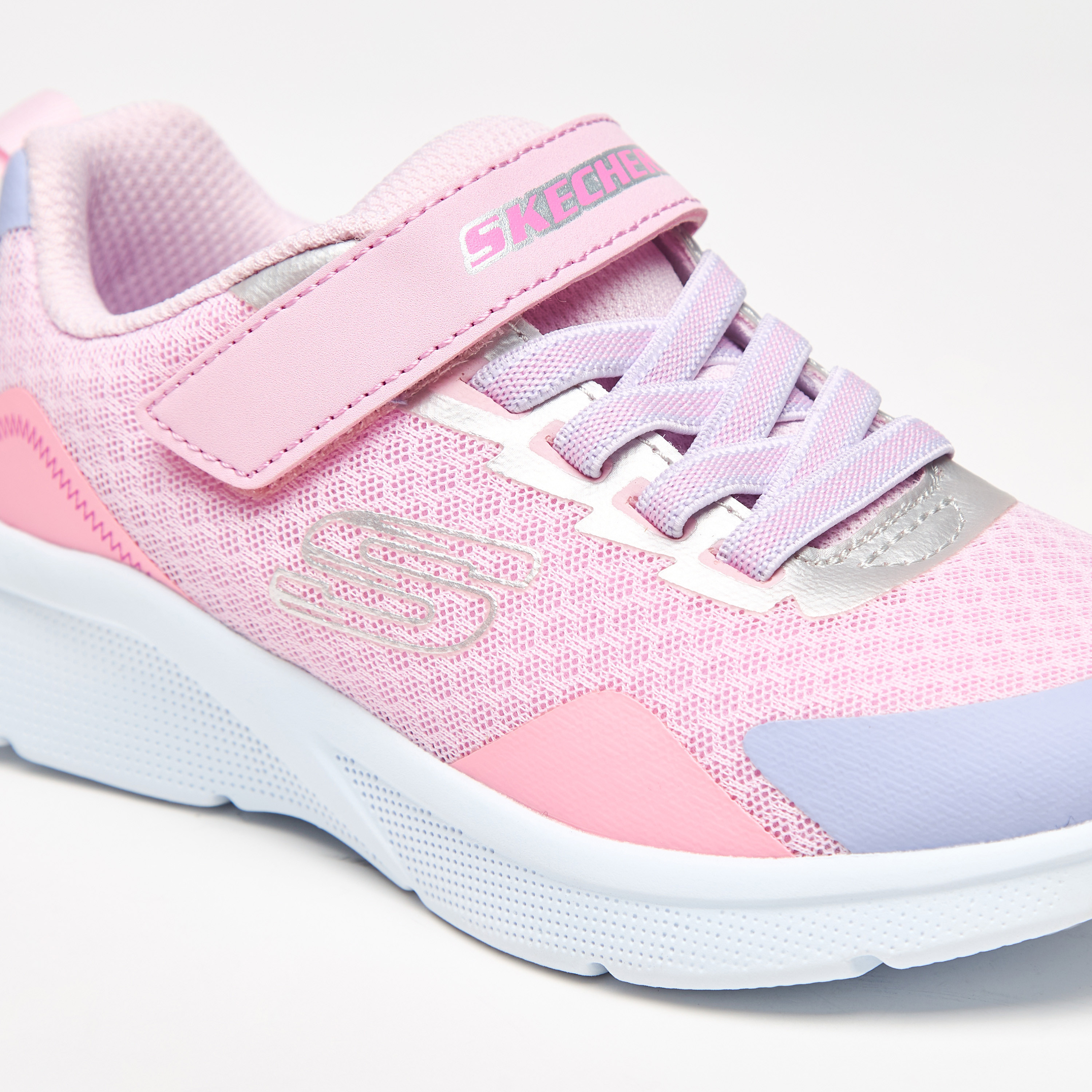 سكيتشرز حذاء رياضي مايكروسكوبيك ميموري فوم كاحل منخفض للبنات 302348L-CCMT | OE-girls-shoes-sneakers-image-15