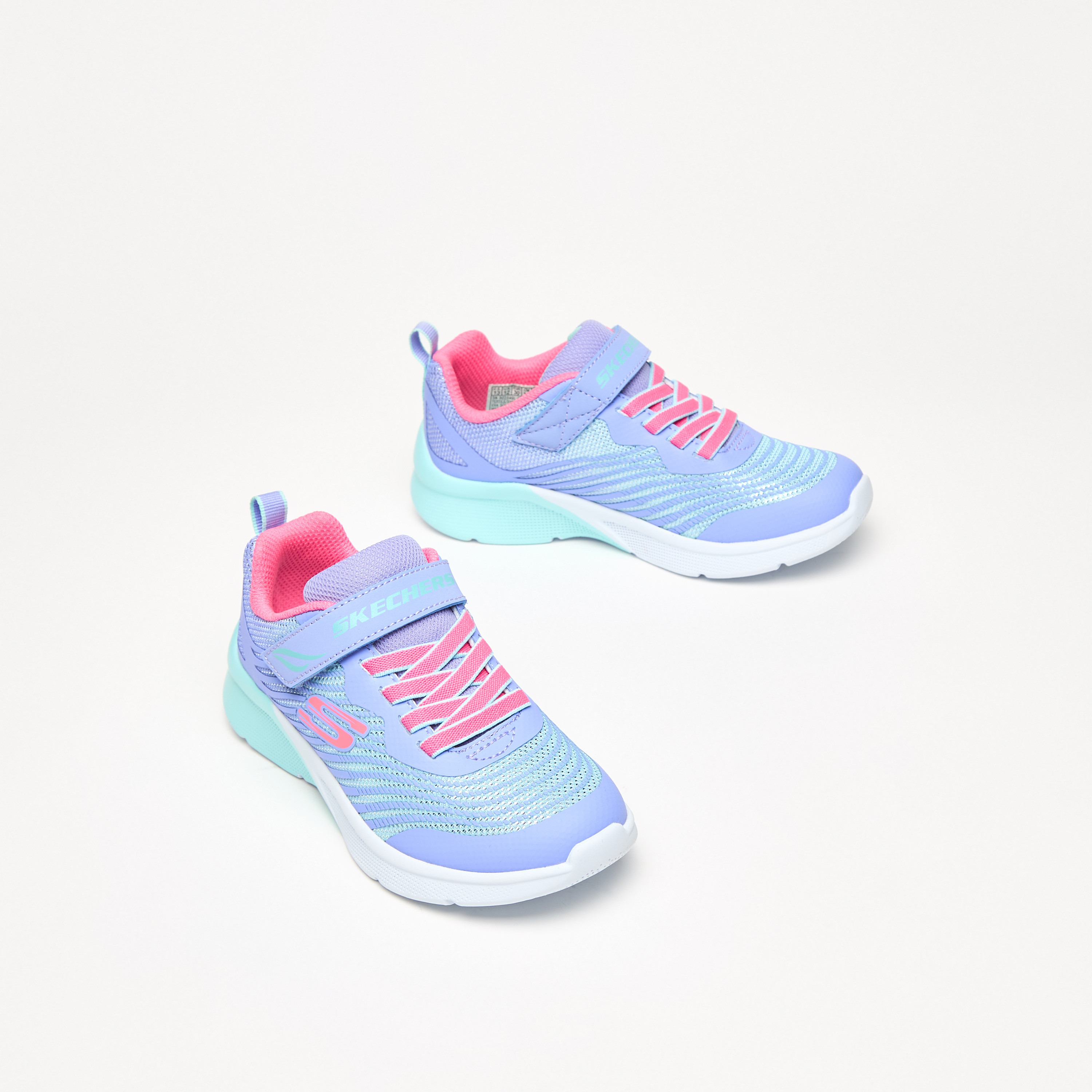 حذاء سنيكرز برباط إغلاق للبنات من سكيتشرز-girls-shoes-sneakers-image-1