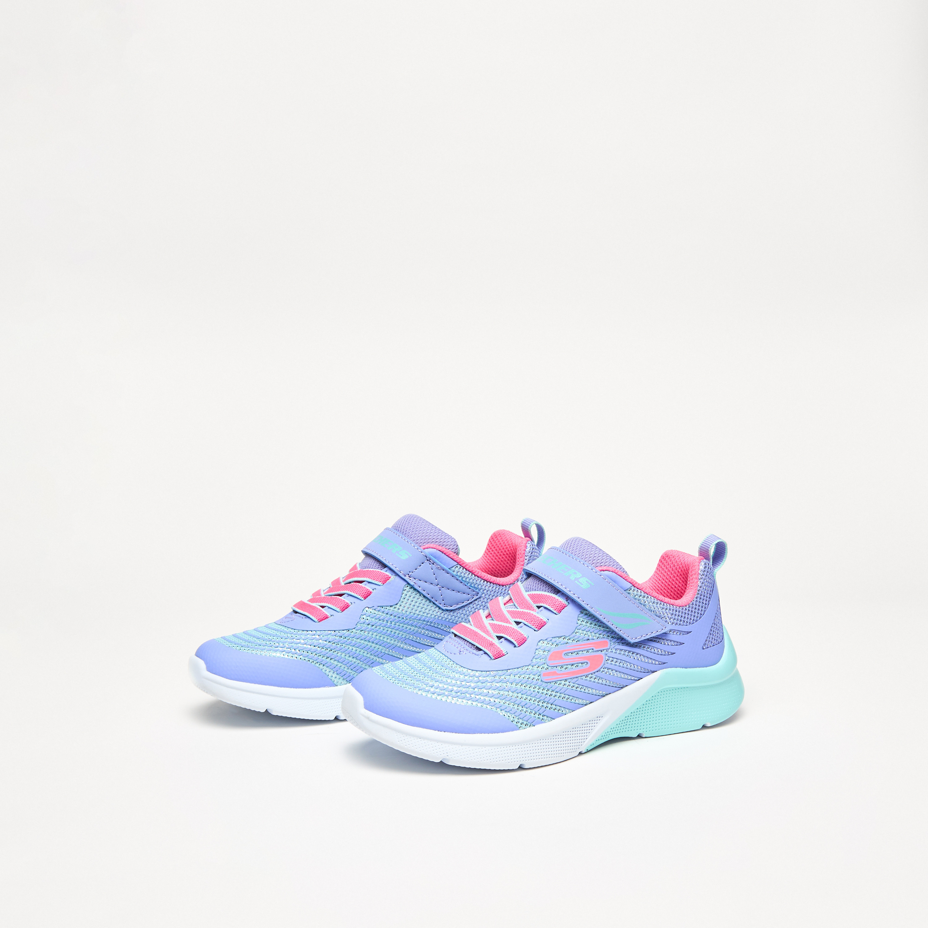 حذاء سنيكرز برباط إغلاق للبنات من سكيتشرز-girls-shoes-sneakers-image-2
