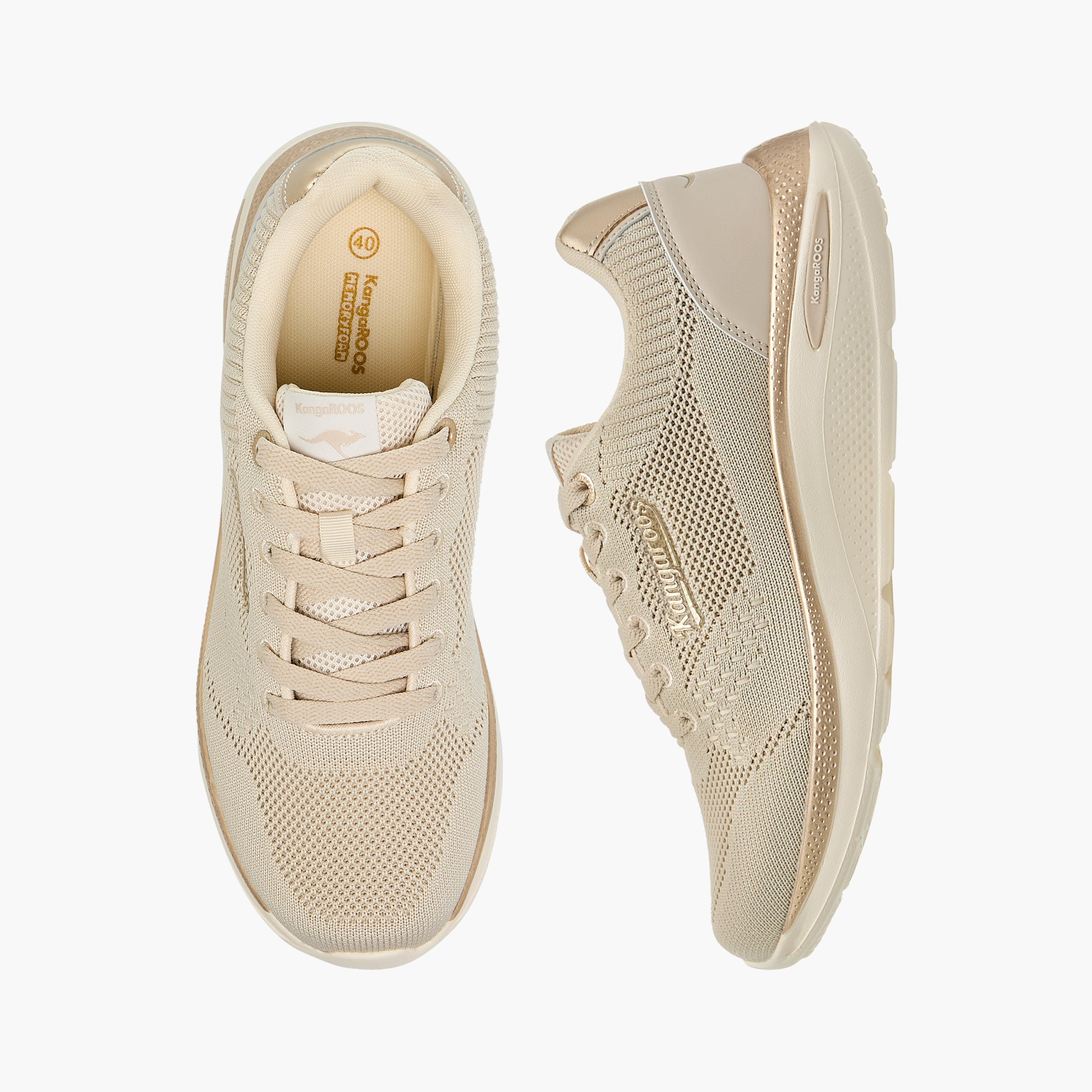 KangaROOS Women's Textured Lace-Up Sports Shoes-women-shoes-sports-image-1