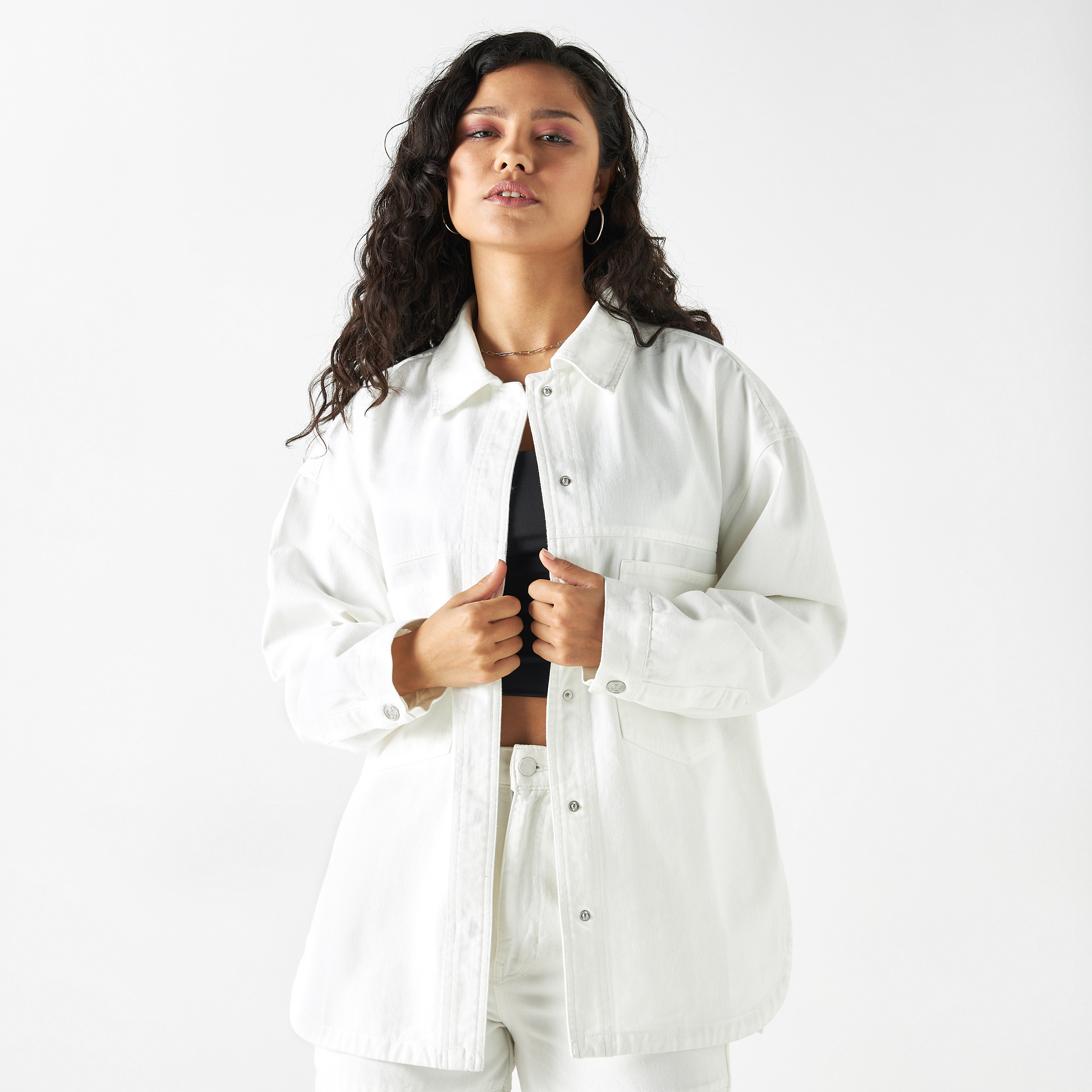 Lee Cooper Denim Shirt with Long Sleeves and Pockets-women-clothing-shirtsandblouses-shirts-image-6