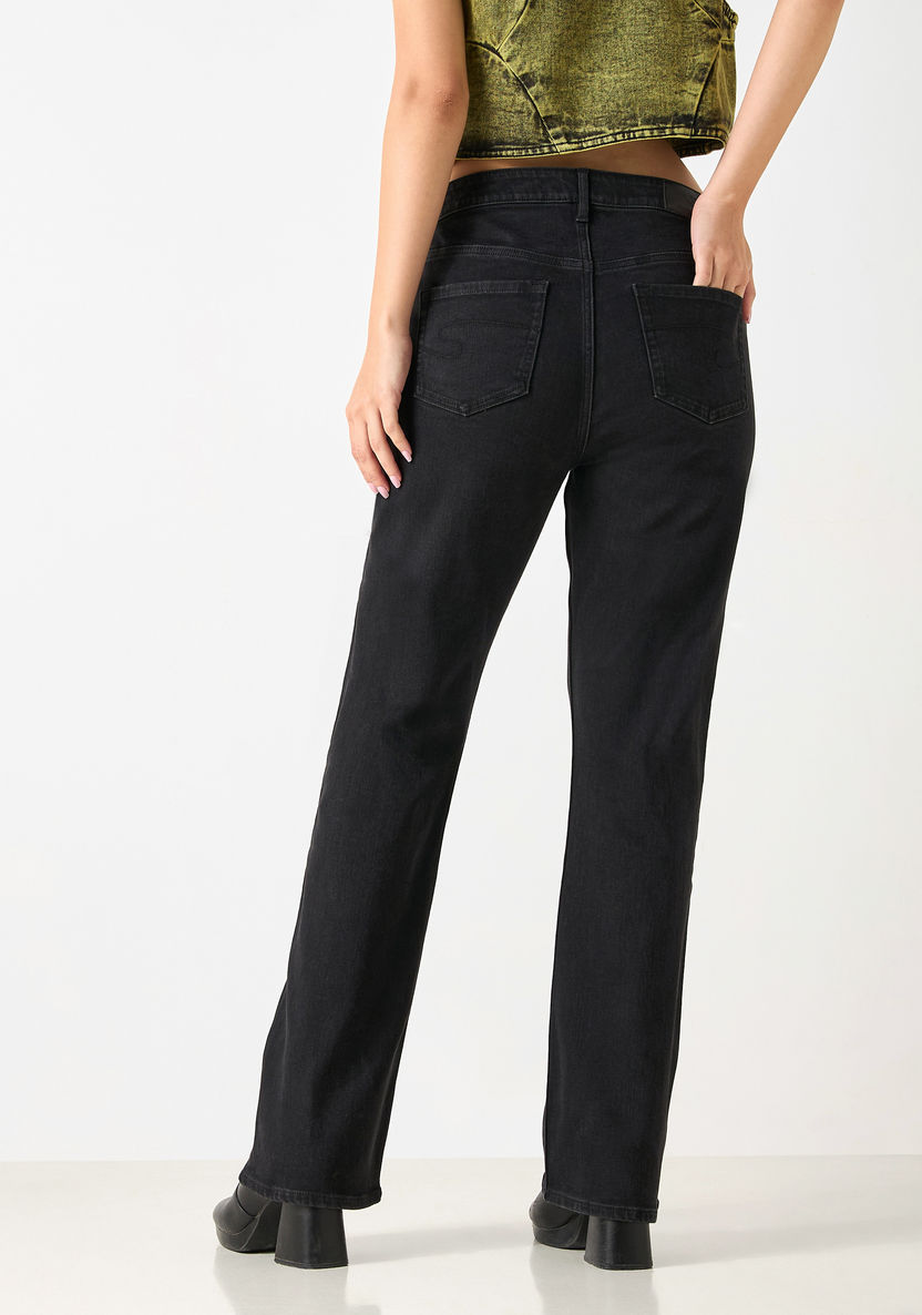 Shop Lee Cooper High-Rise Bootcut Jeans Online Centrepoint Kuwait