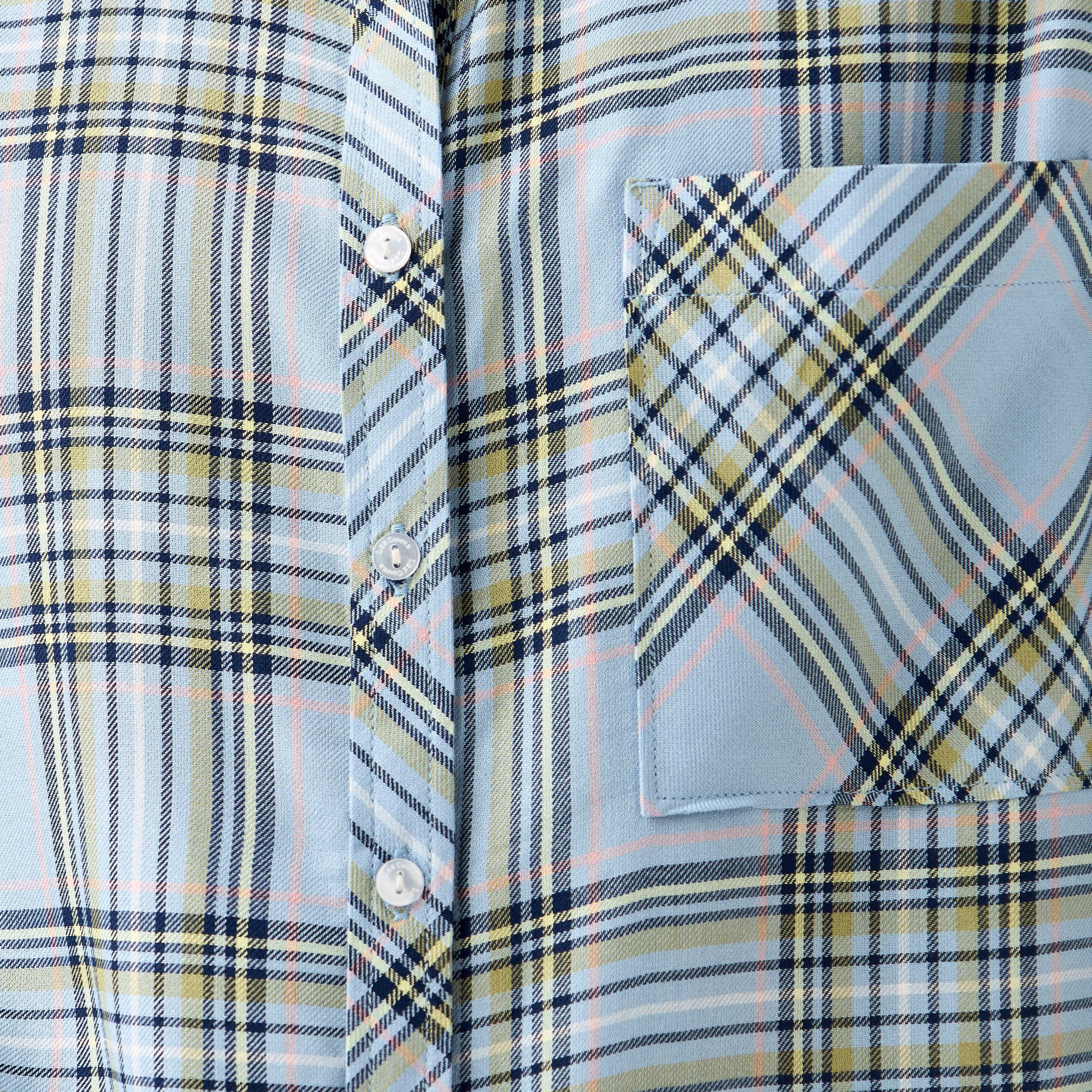 Lee Cooper Regular Fit Checked Collared Shirt with Long Sleeves-women-clothing-shirtsandblouses-shirts-image-5