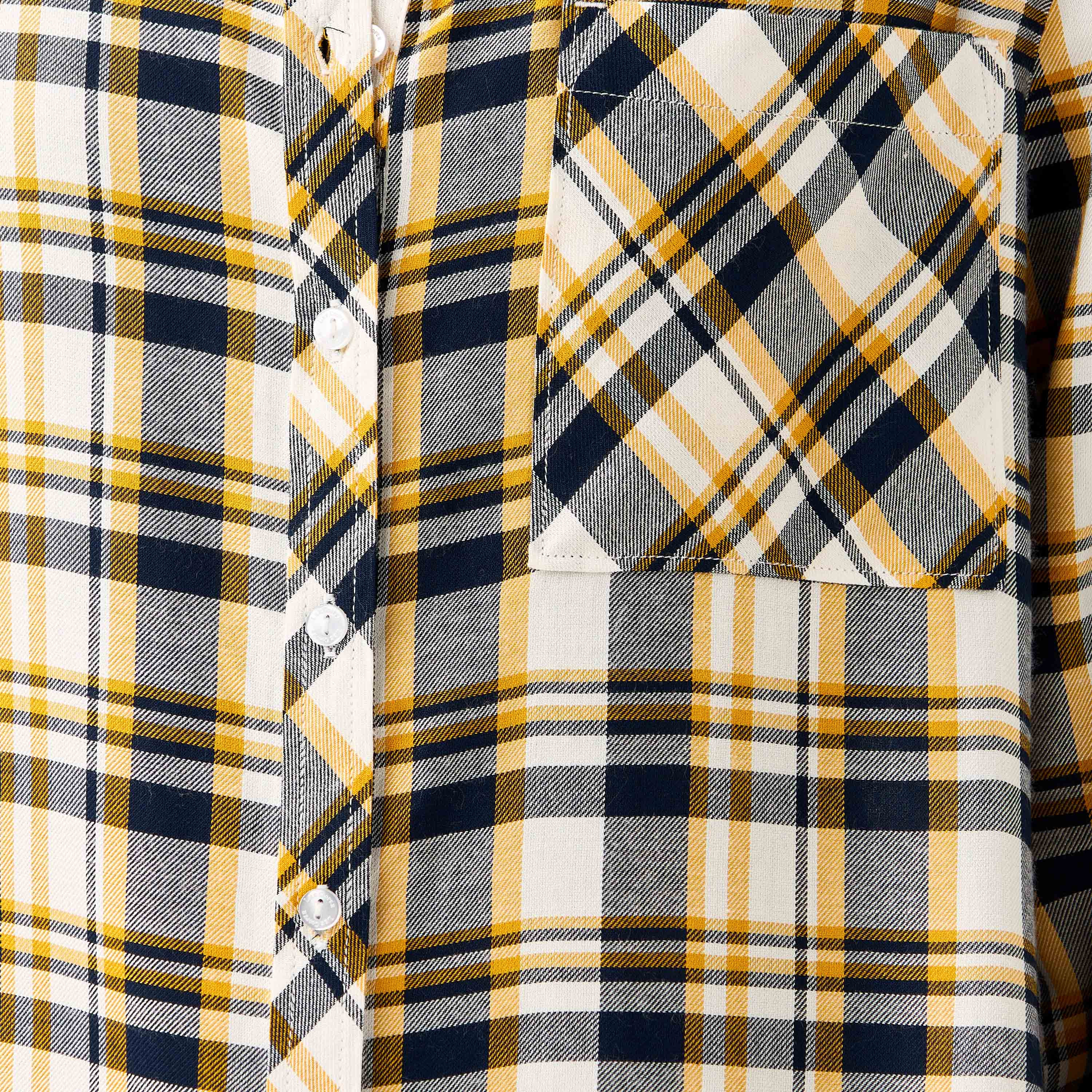 Lee Cooper Regular Fit Checked Collared Shirt with Long Sleeves-women-clothing-shirtsandblouses-shirts-image-6