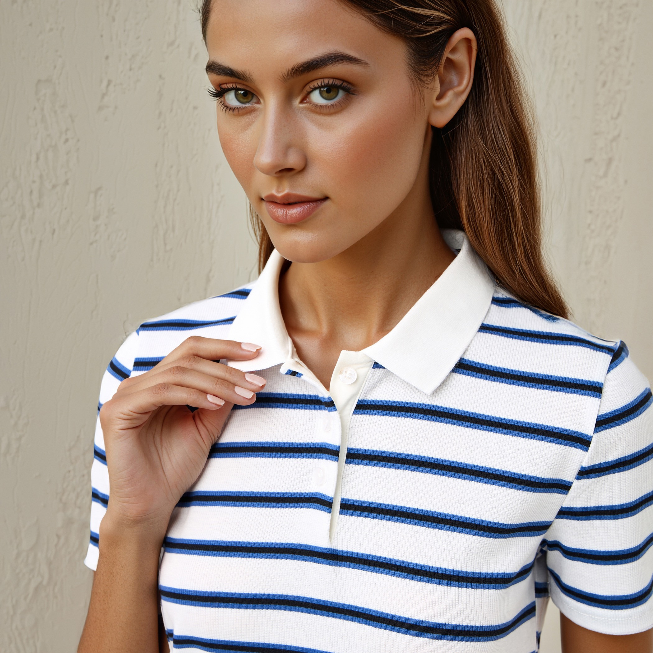 Lee Cooper Striped Polo Cotton T-shirt-women-clothing-tshirts-image-4