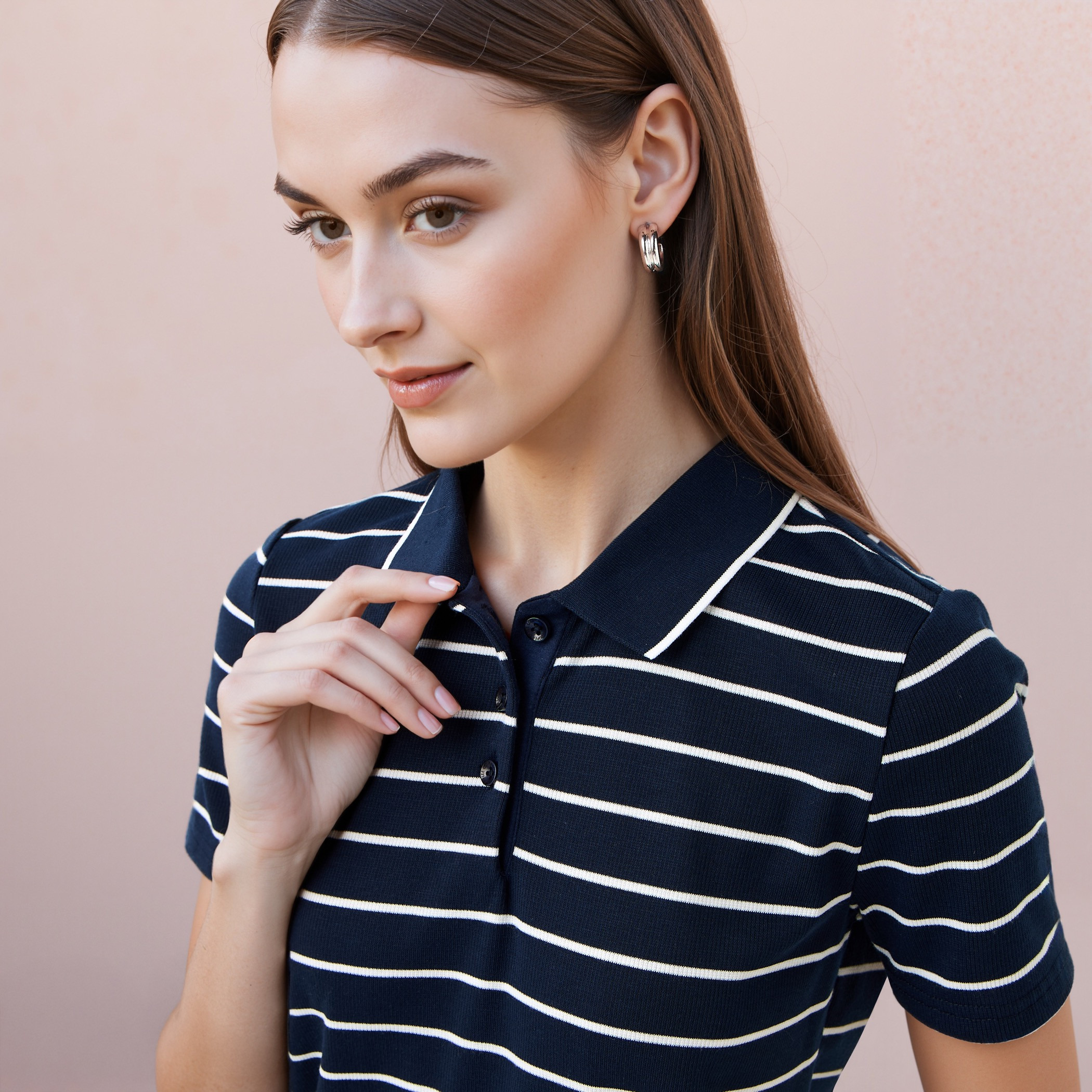 Lee Cooper Striped Polo Cotton T-shirt-women-clothing-tshirts-image-4