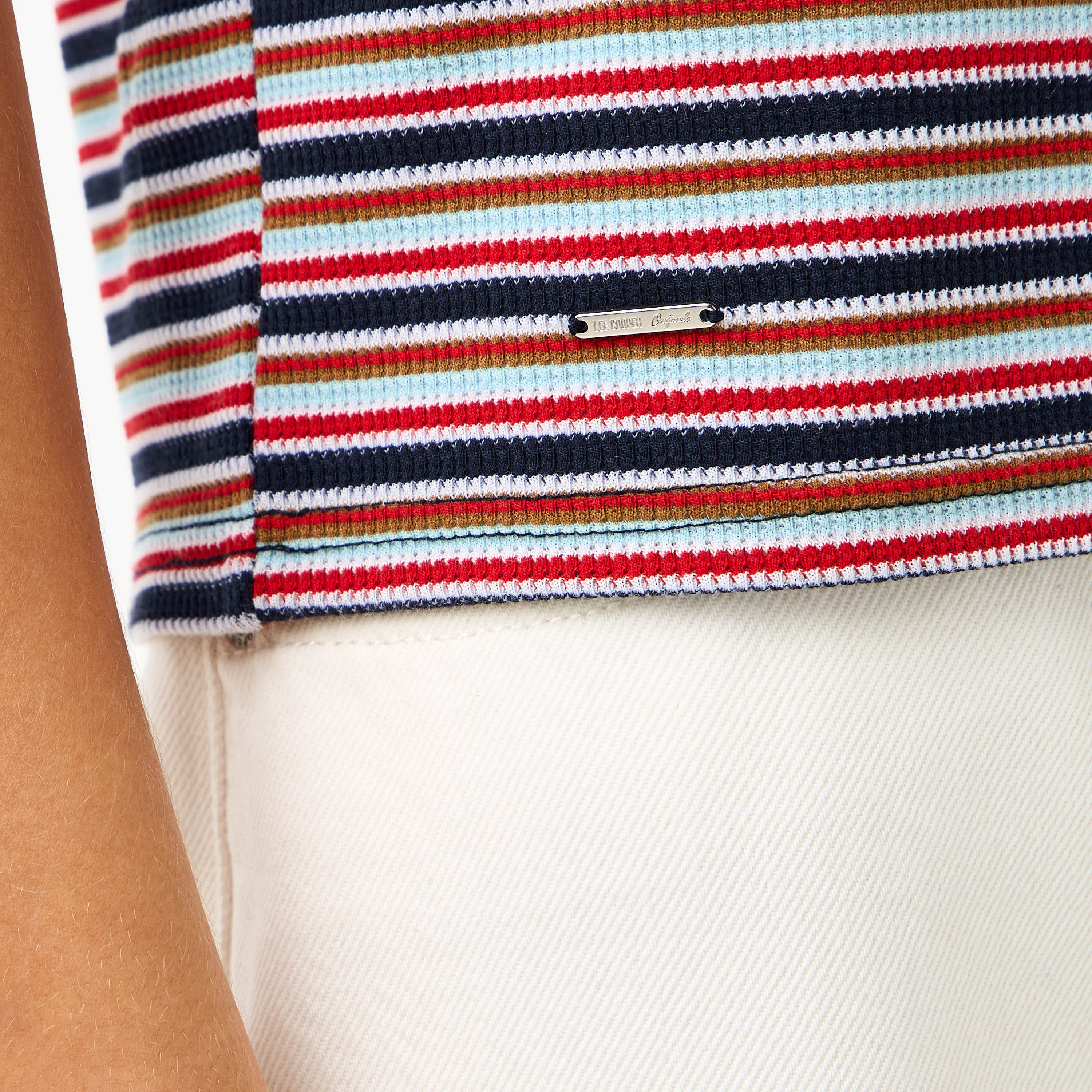 Lee Cooper Striped Polo Cotton T-shirt-women-clothing-tshirts-image-5