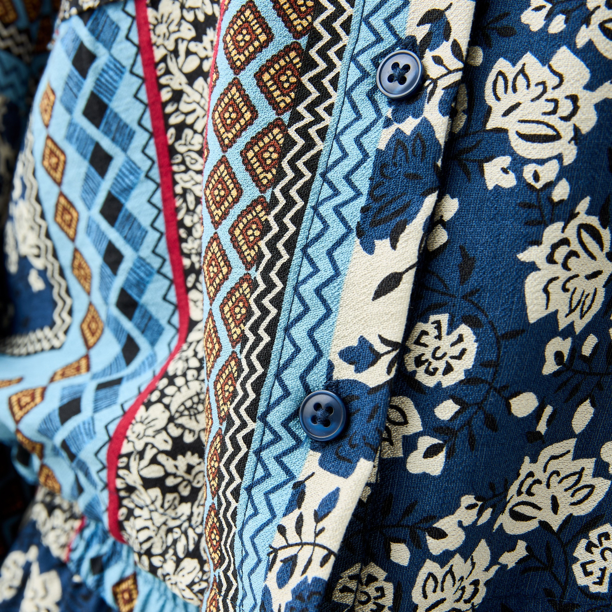 Lee Cooper All-Over Print Top with Long Sleeves and Tie-Up Detail-women-clothing-coordsets-image-6