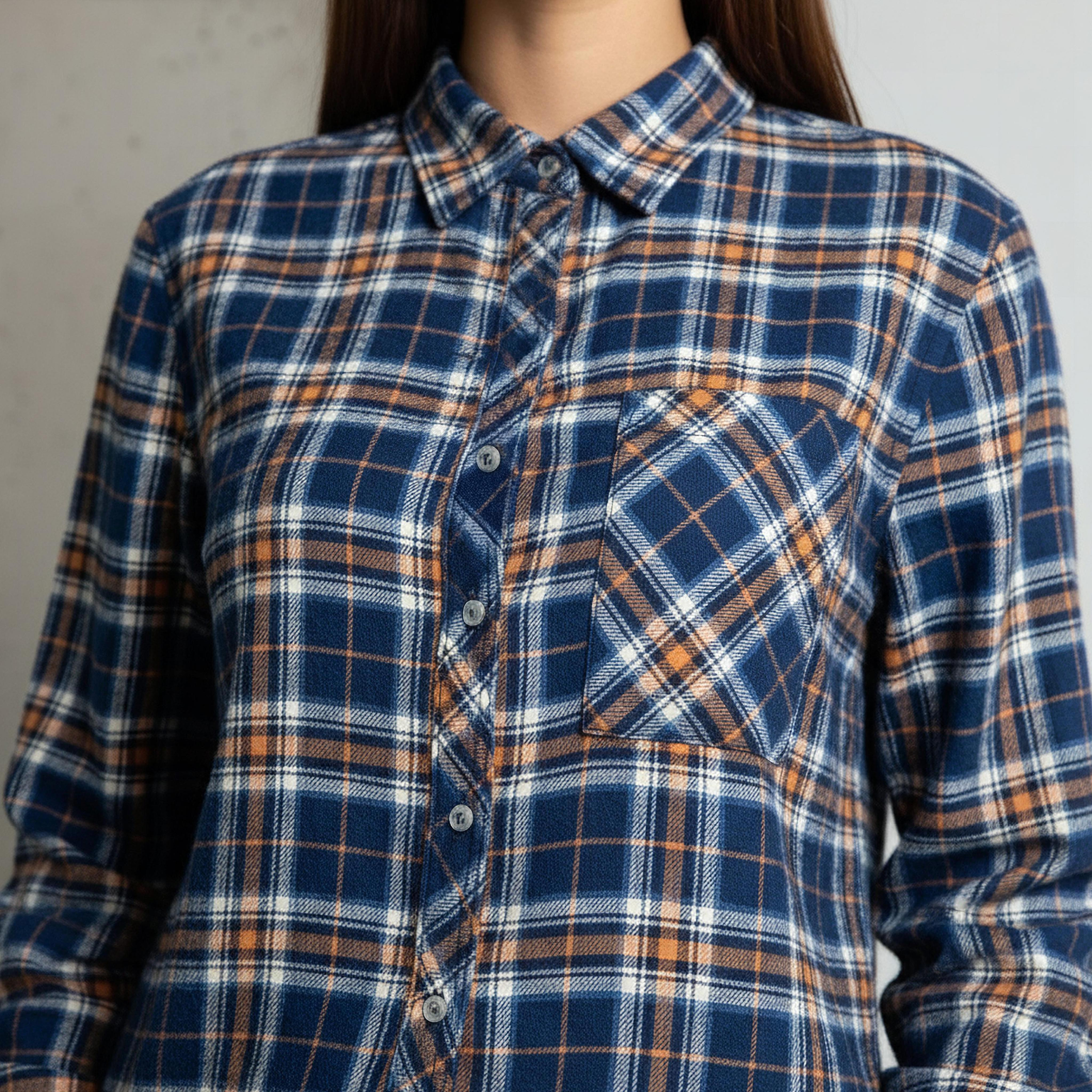 Lee Cooper Regular Fit Checked Shirt-women-clothing-shirtsandblouses-shirts-image-4