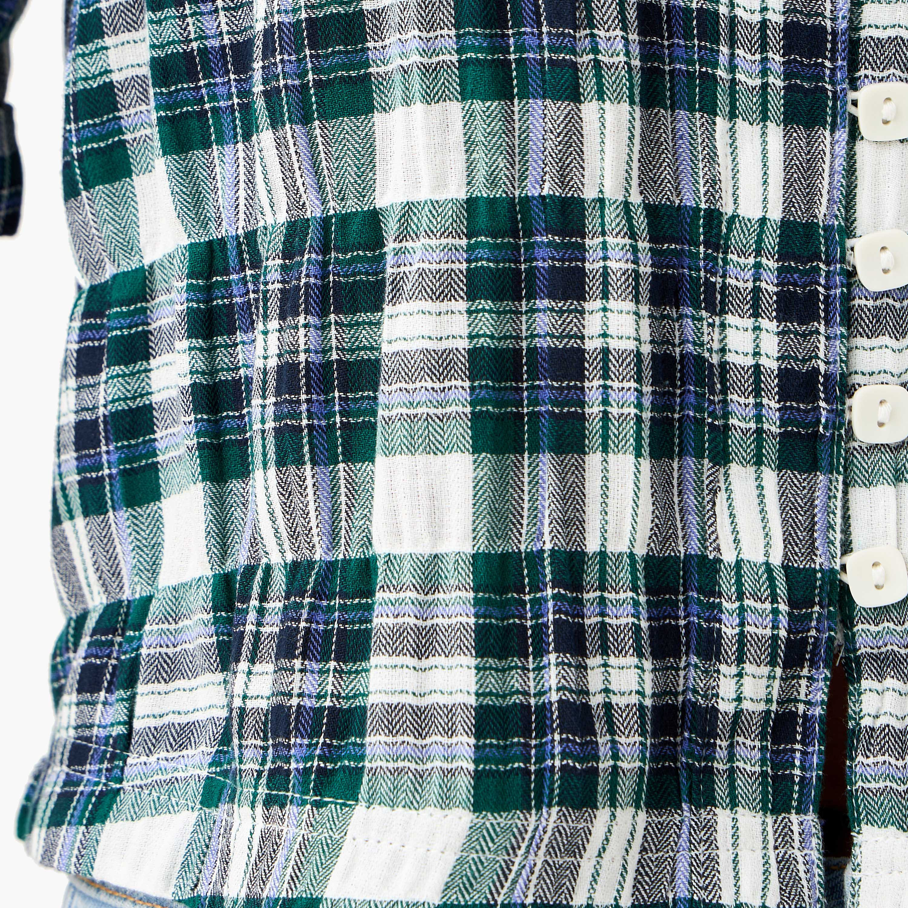 Lee Cooper Regular Fit Collared Checked Shirt-women-clothing-shirtsandblouses-shirts-image-5