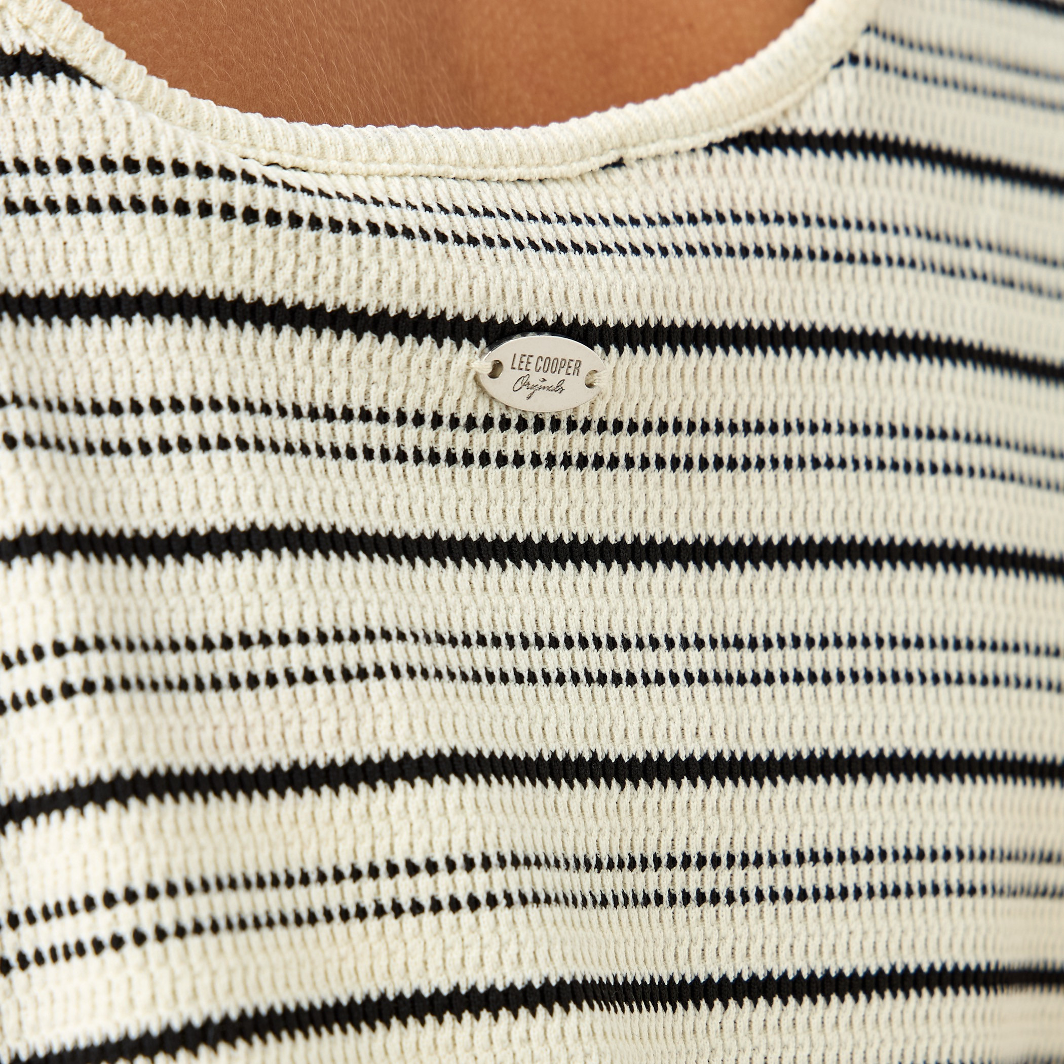 Lee Cooper Striped Sleeveless A-Line Midi Dress-women-clothing-dresses-image-5