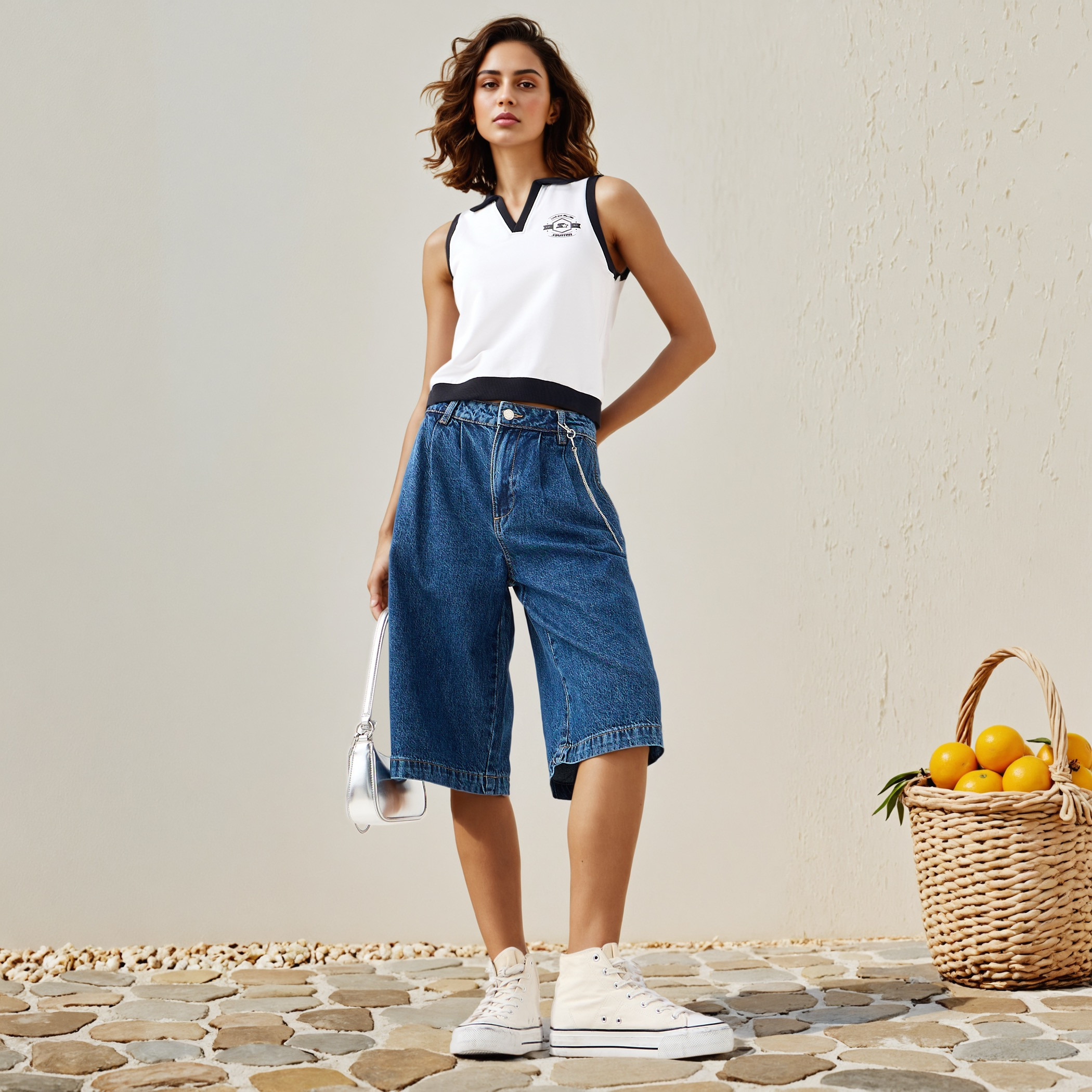 Lee Cooper Regular Fit Bermuda Shorts with Pockets-women-clothing-bottoms-shorts-image-2