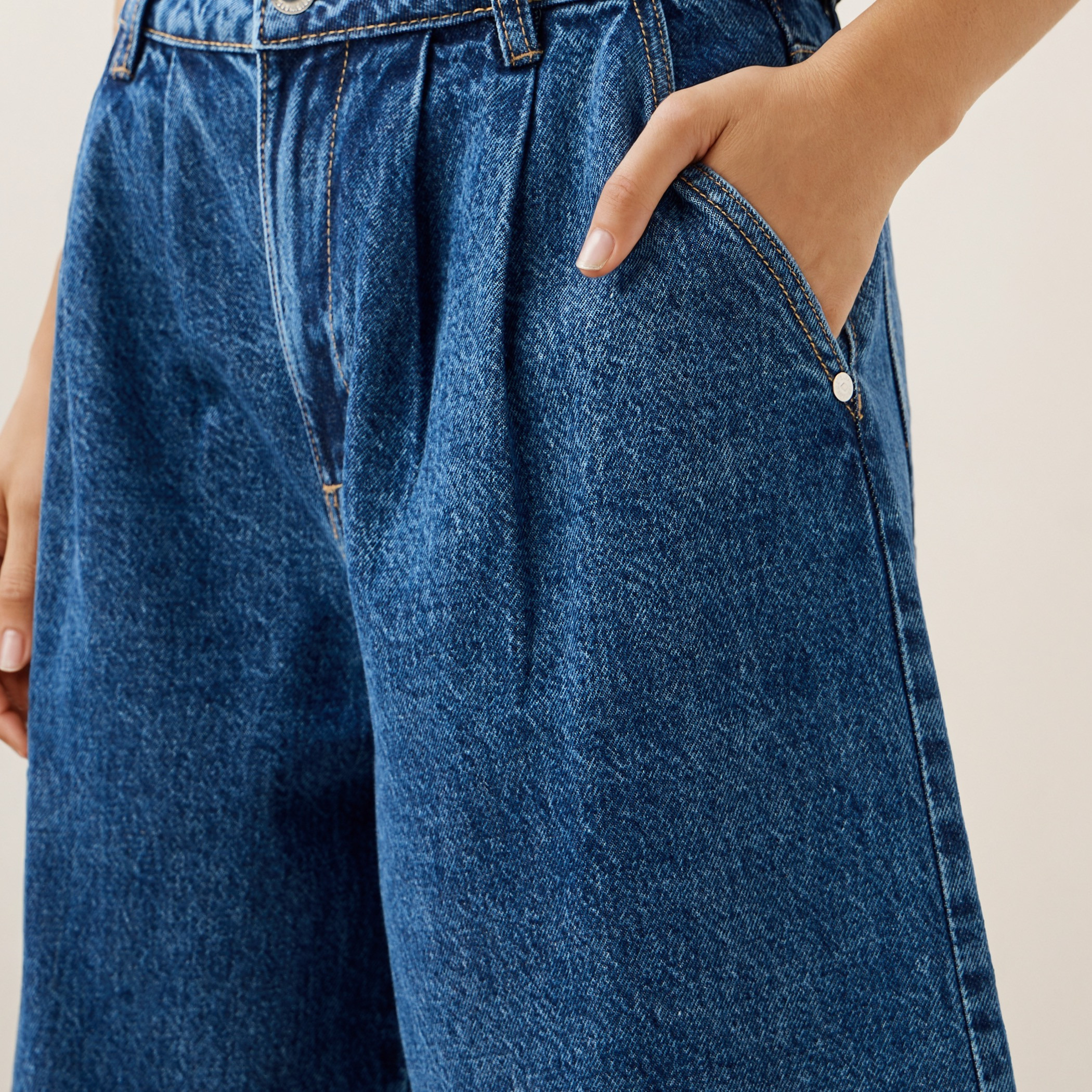 Lee Cooper Regular Fit Bermuda Shorts with Pockets-women-clothing-bottoms-shorts-image-4
