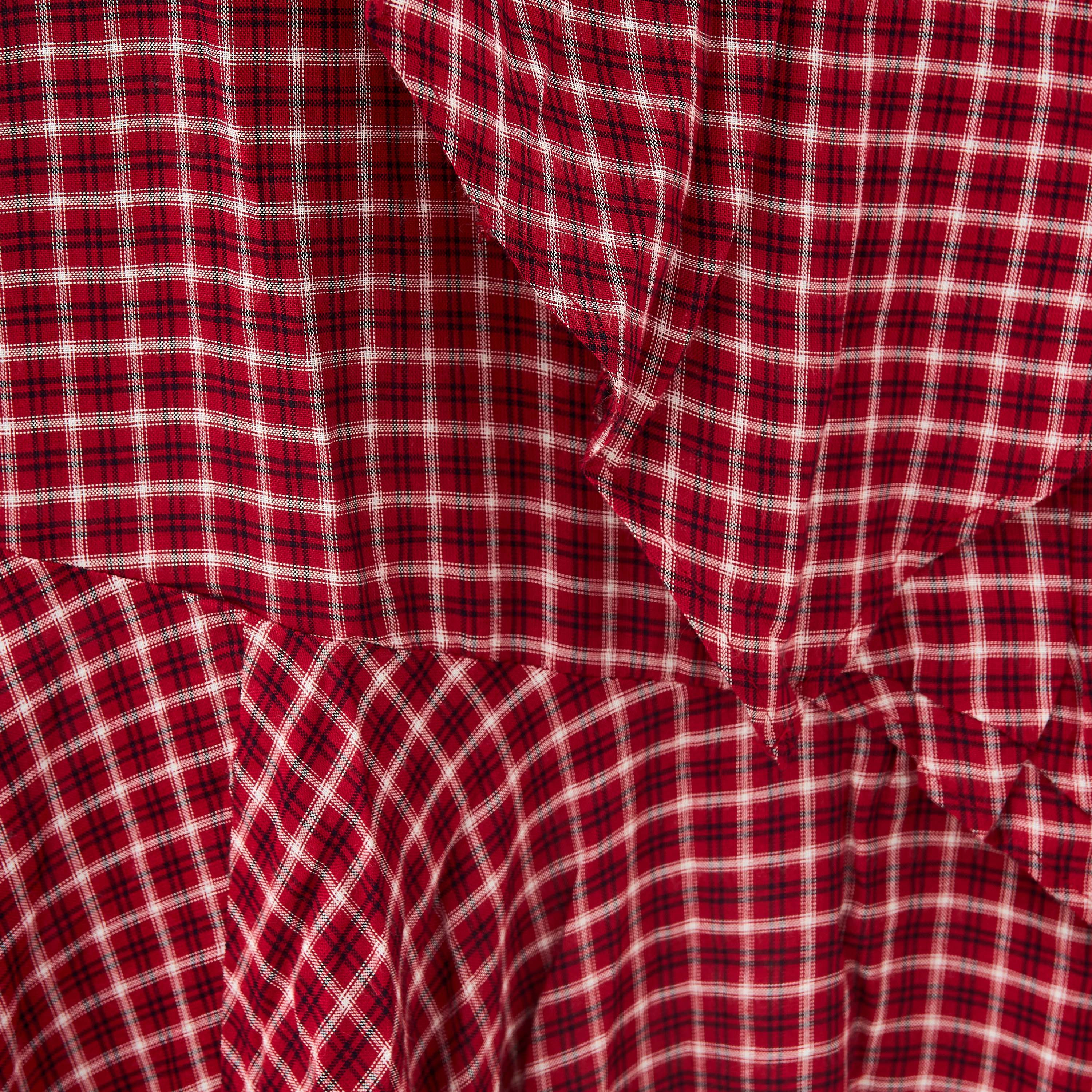 Lee Cooper Checked Layered Maxi Skirt with Semi-Elasticated Waist-women-clothing-bottoms-skirts-image-5