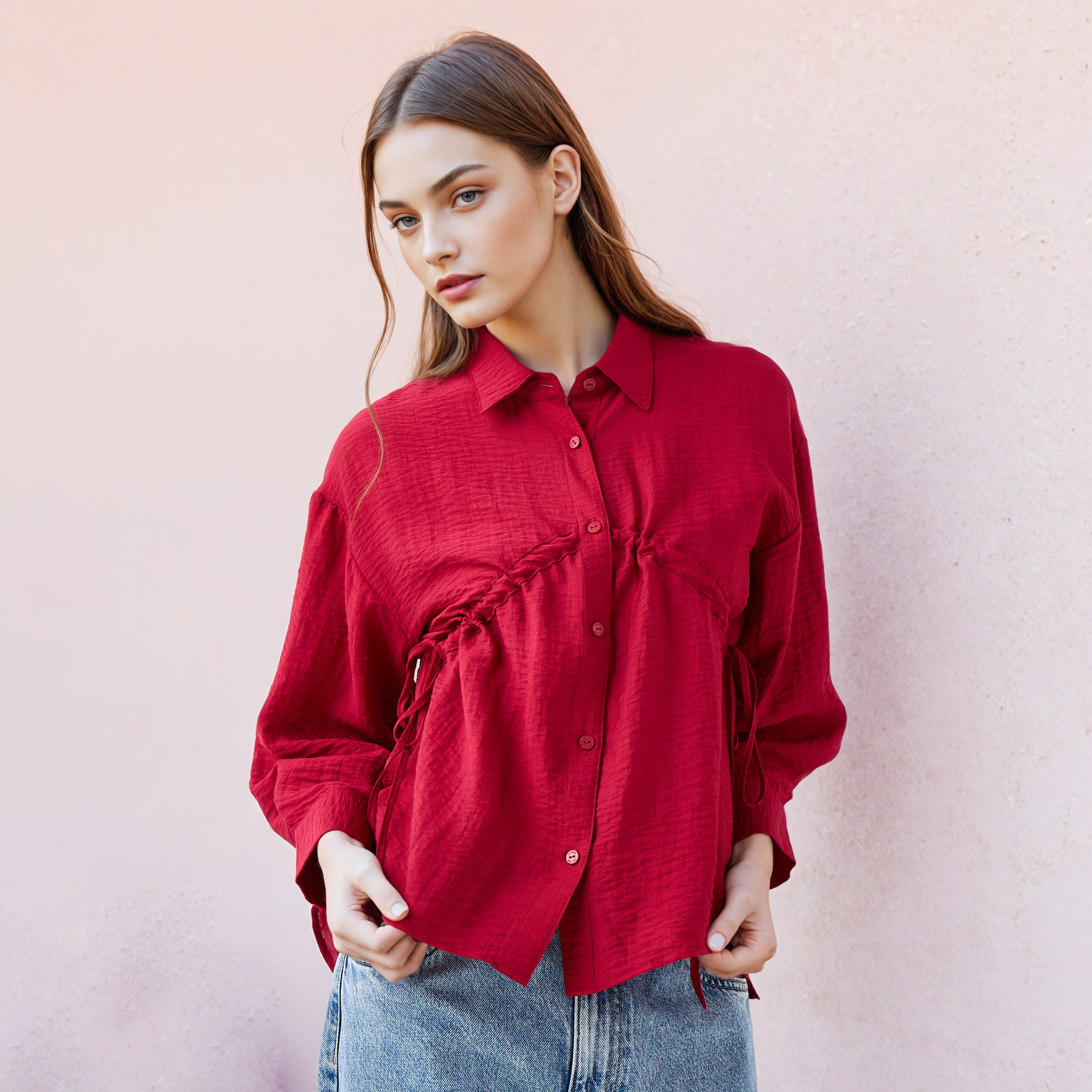 Lee Cooper Textured Shirt-women-clothing-shirtsandblouses-shirts-image-1