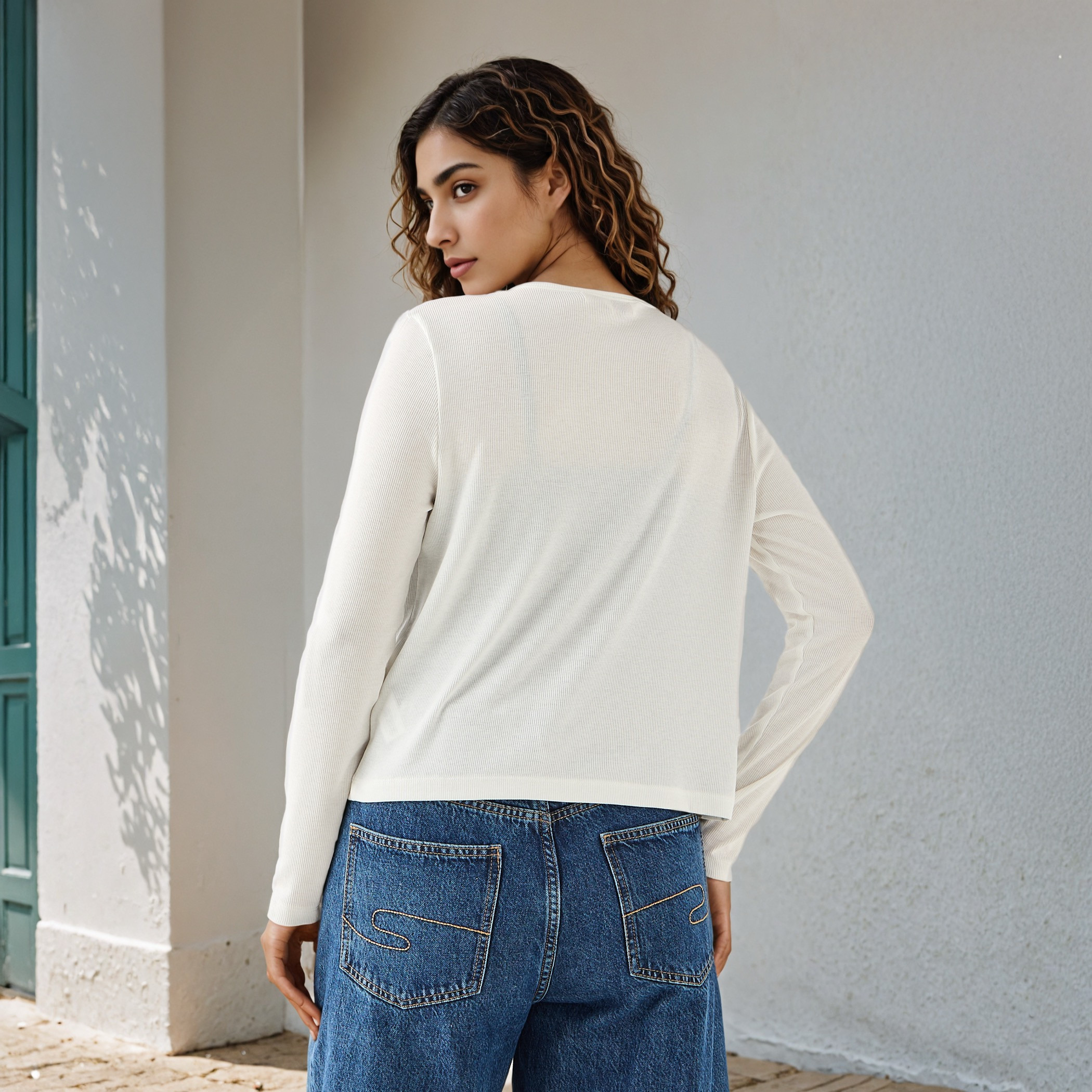 Lee Cooper Ribbed Henley Neck Shirt-women-clothing-shirtsandblouses-shirts-image-3