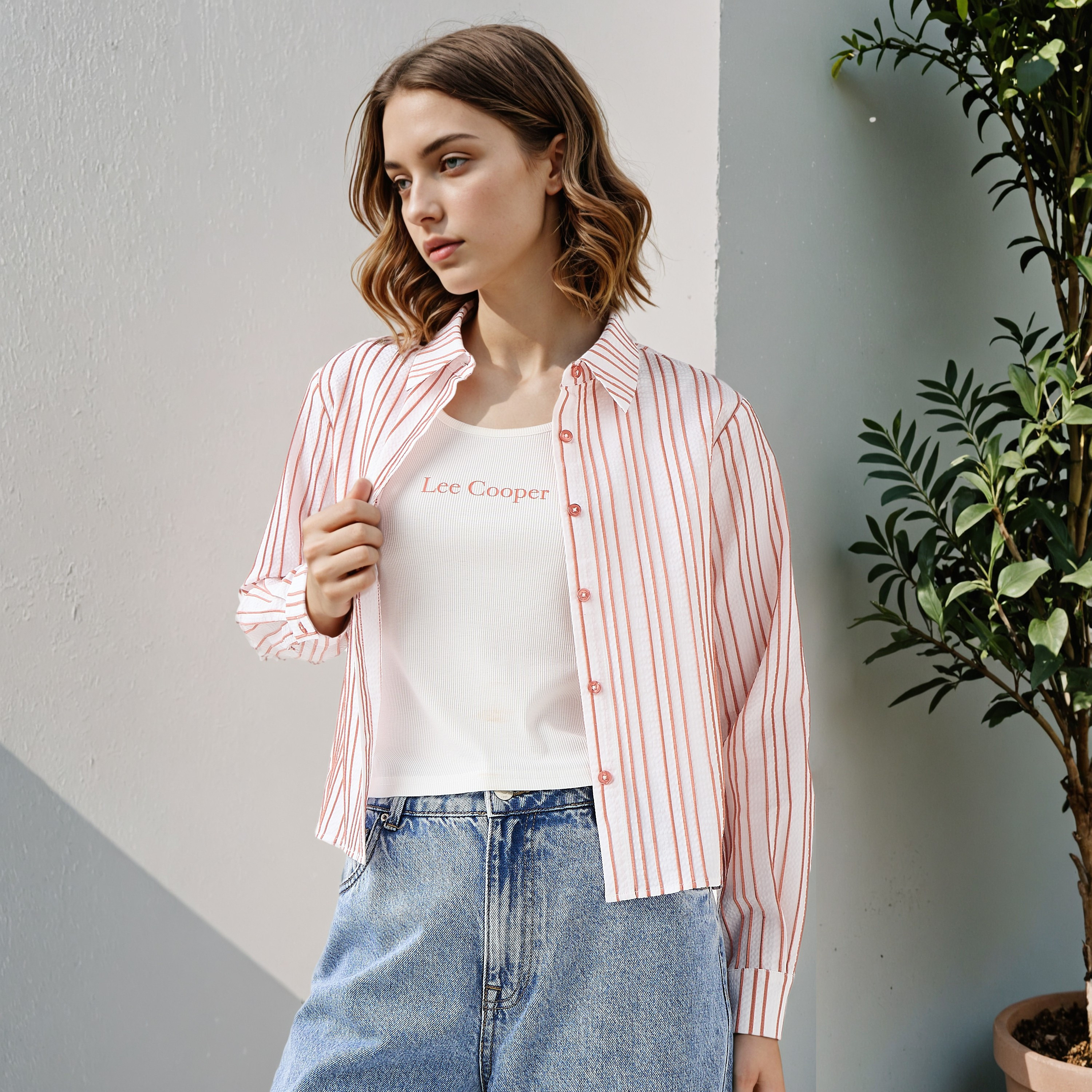 Lee Cooper Striped Shirt-women-clothing-shirtsandblouses-shirts-image-1