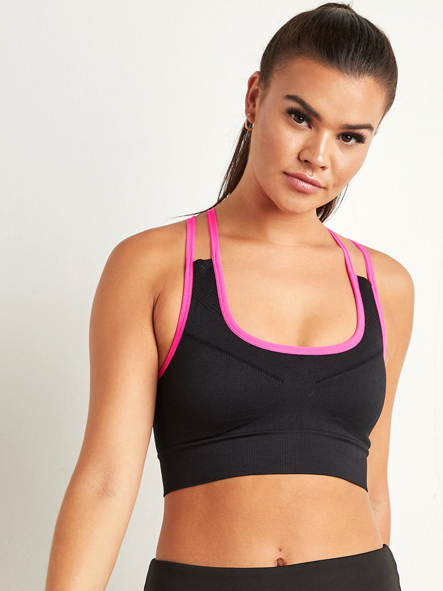 Styli Contrast Trim Cross Back Sports Bra-women-clothing-sportswearandactivewear-sportsbras-image-2
