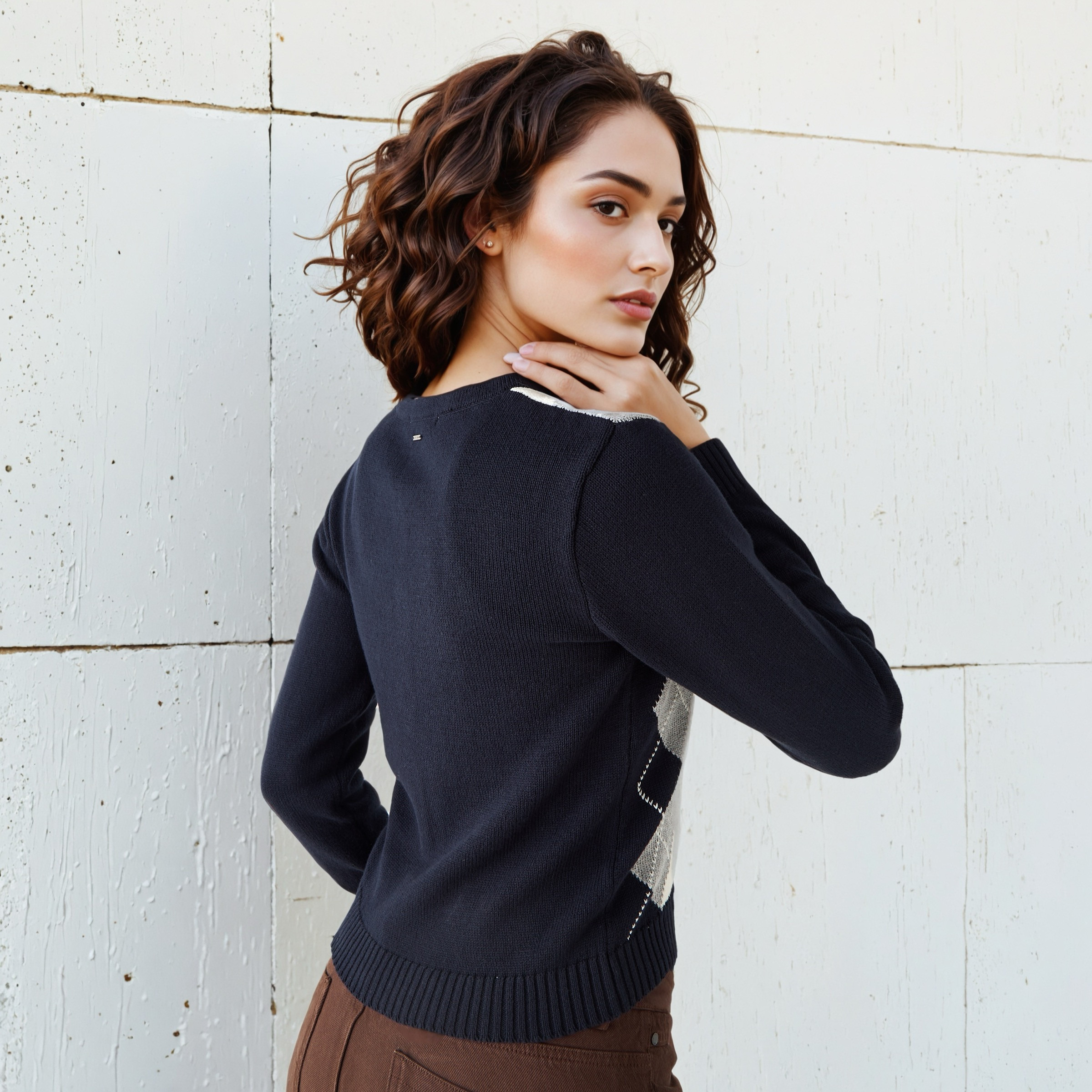 كارديجان بطبعات أرجيل وياقة حرف V وأكمام طويلة من لي كوبر-women-winterwear-cardigansandjumpers-cardigans-image-10