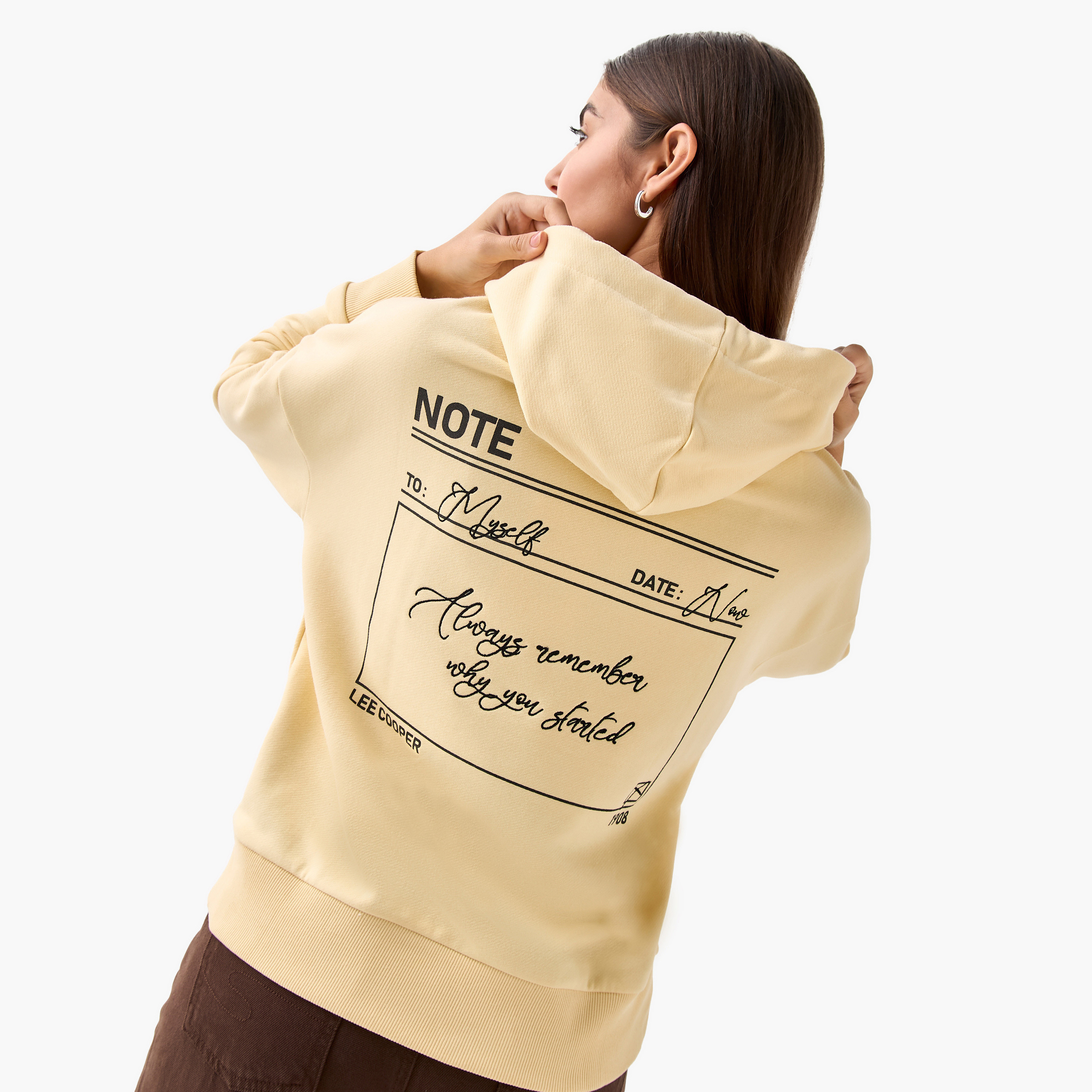 Lee Cooper Sweatshirt with Hood-women-winterwear-hoodiesandsweatshirts-sweatshirts-image-1